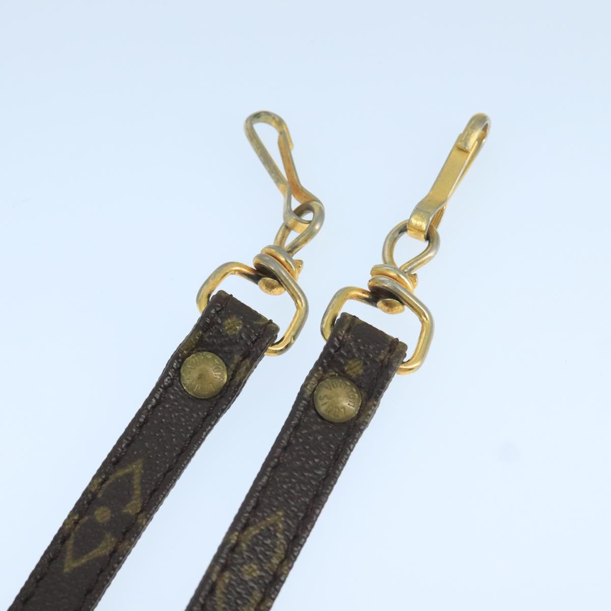 Louis Vuitton Shoulder Strap Brown Canvas Bag Jewelry