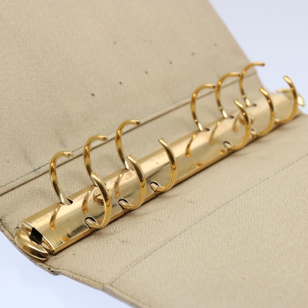 Louis Vuitton Agenda Mm White Canvas Wallet