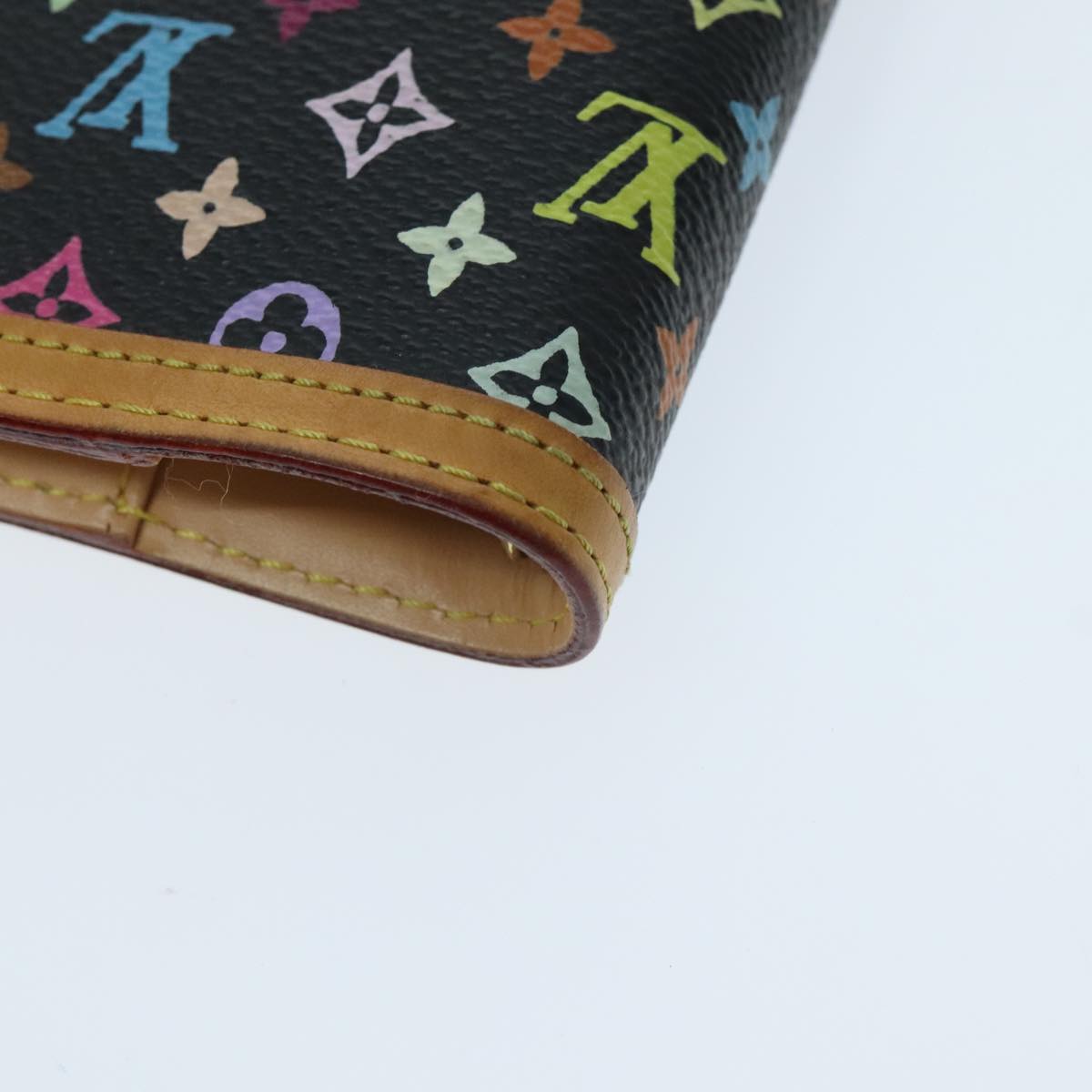 Louis Vuitton Agenda Pm Black Canvas Wallet
