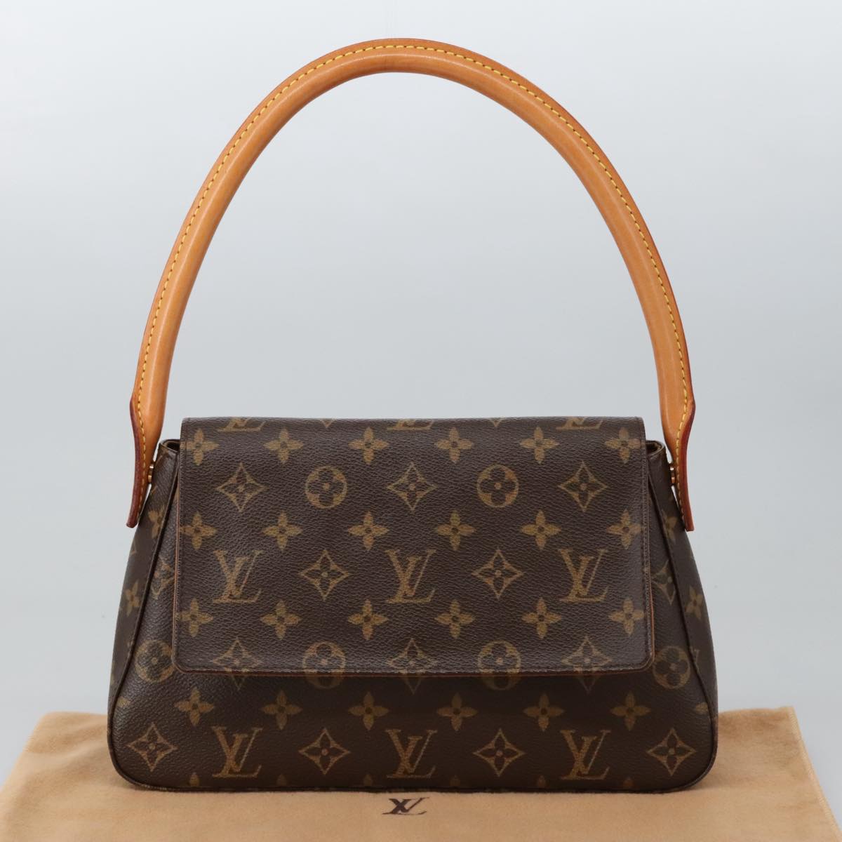 Louis Vuitton Mini Looping Brown Canvas Shoulder Bag