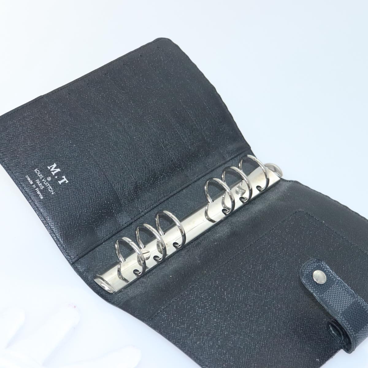 Louis Vuitton Agenda Cover Grey Canvas Wallet