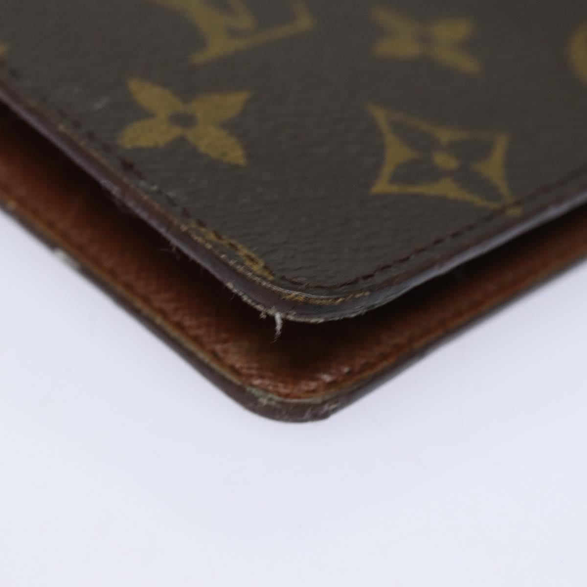 Louis Vuitton Agenda Cover Brown Canvas Wallet