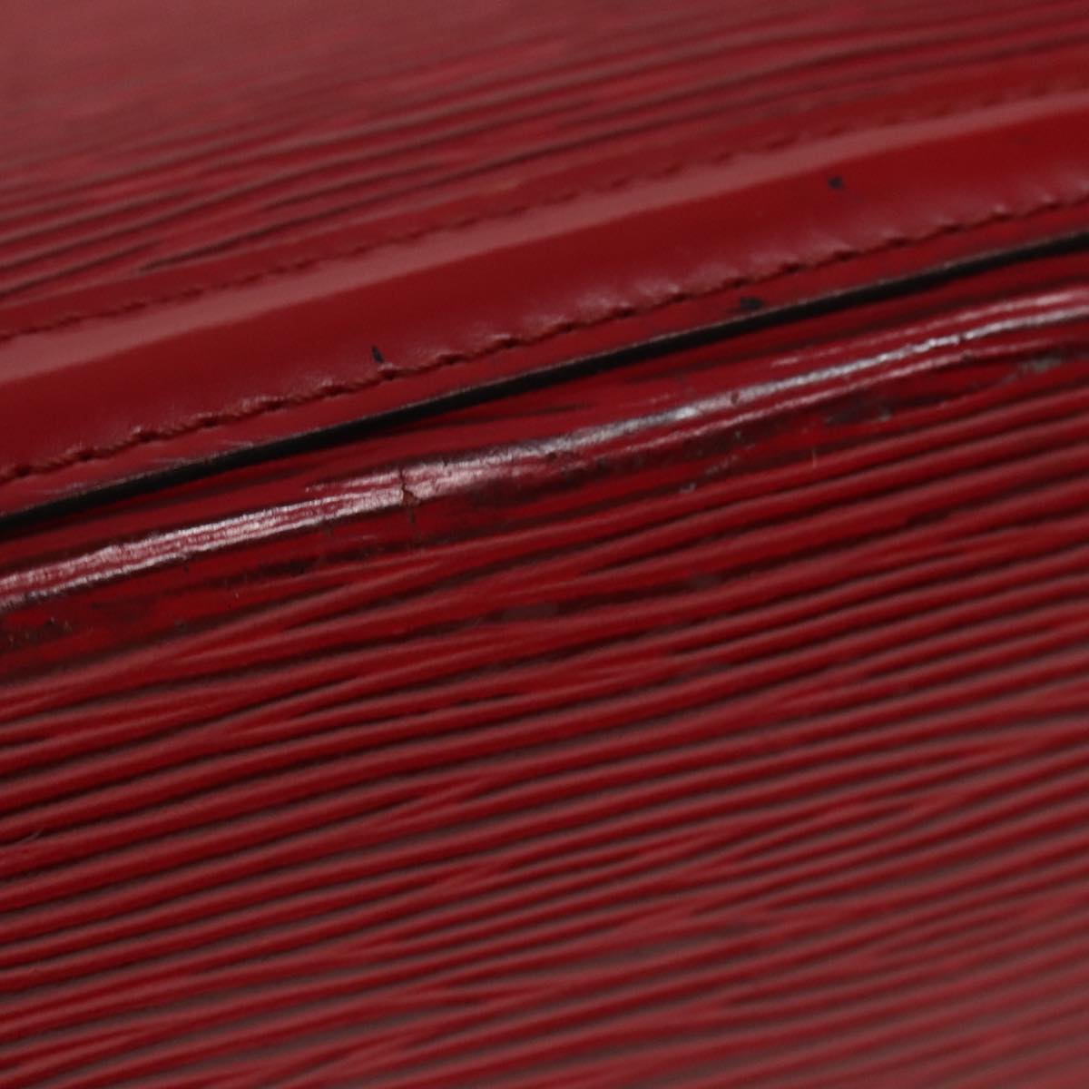 Louis Vuitton Lussac Red Leather Shoulder Bag