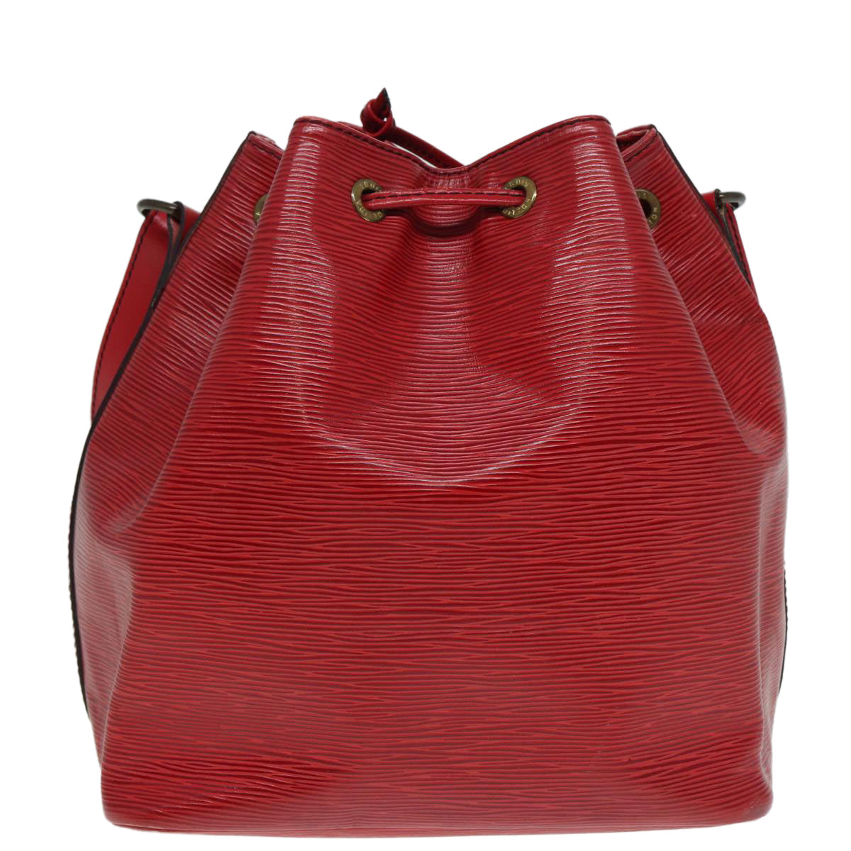 Louis Vuitton Petit Noé Red Leather Shoulder Bag