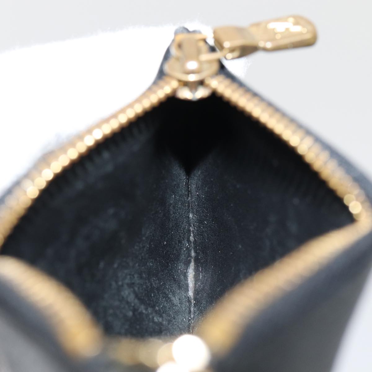 Louis Vuitton Pochette Clés Black Leather Wallet