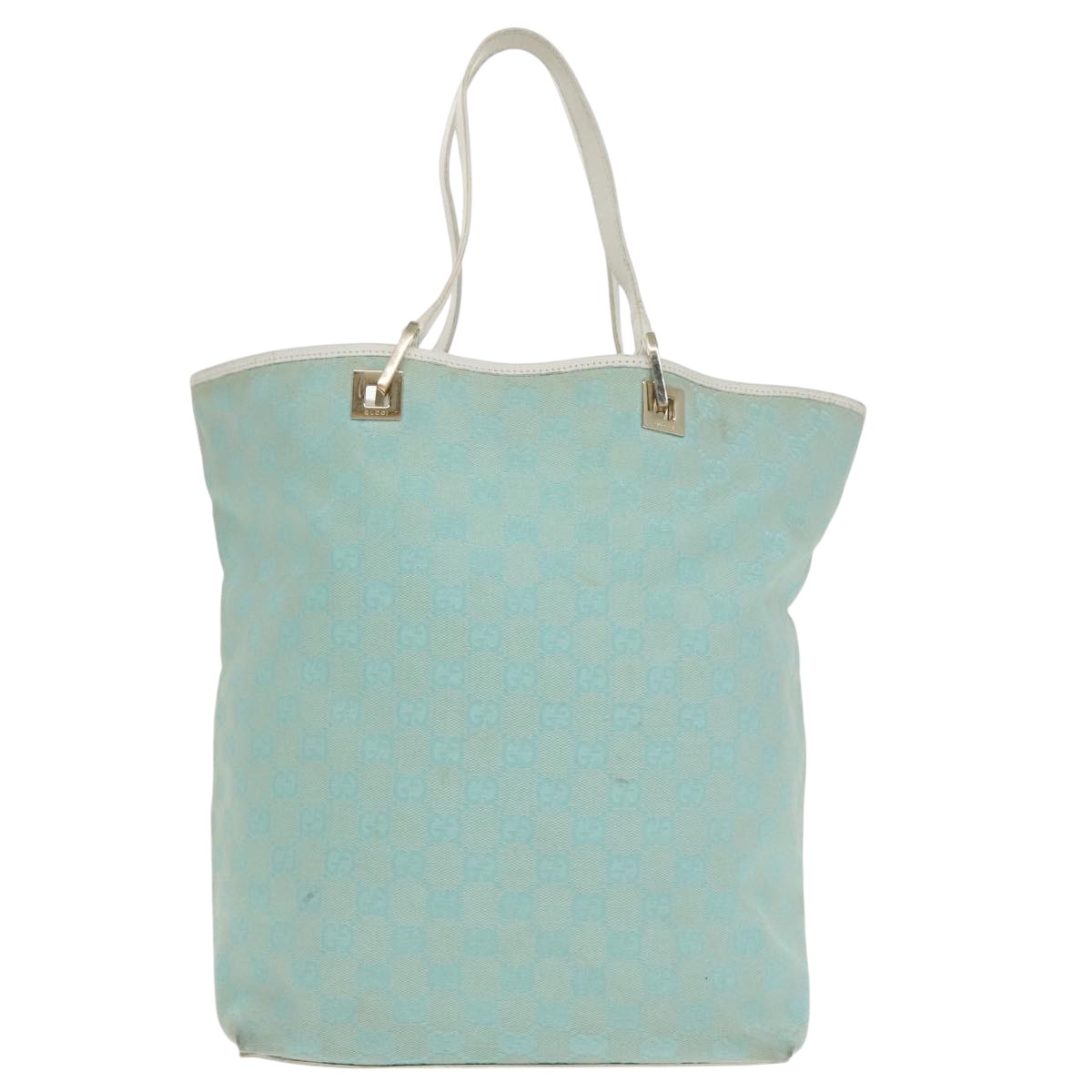 Gucci Gg Canvas Blue Canvas Tote Bag ()