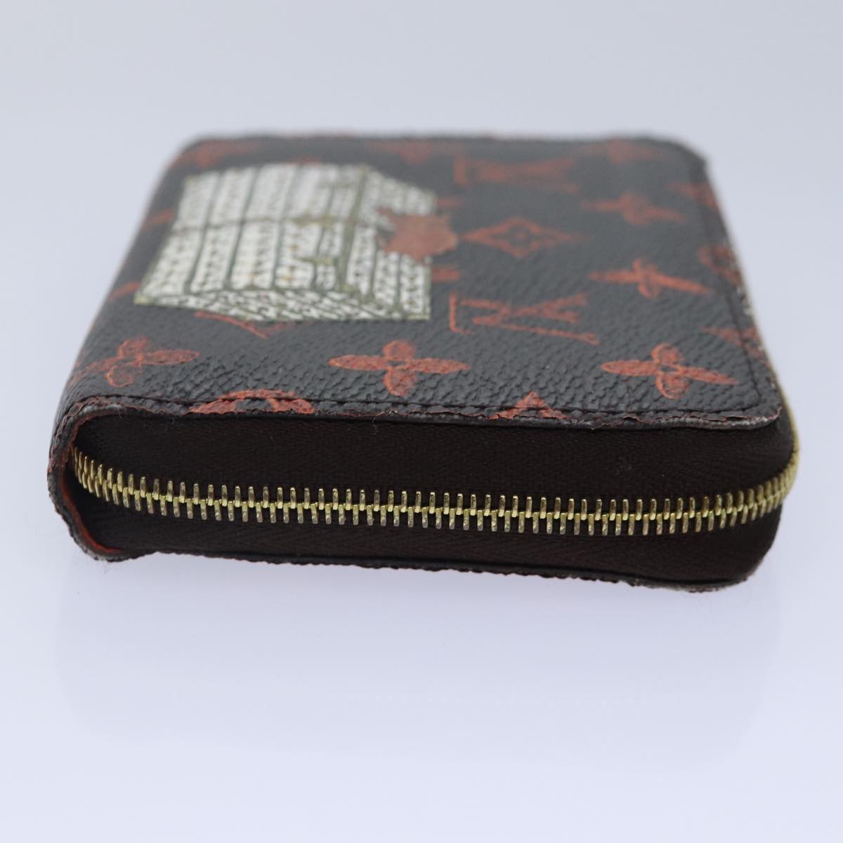 Louis Vuitton Zippy Coin Purse Brown Canvas Wallet