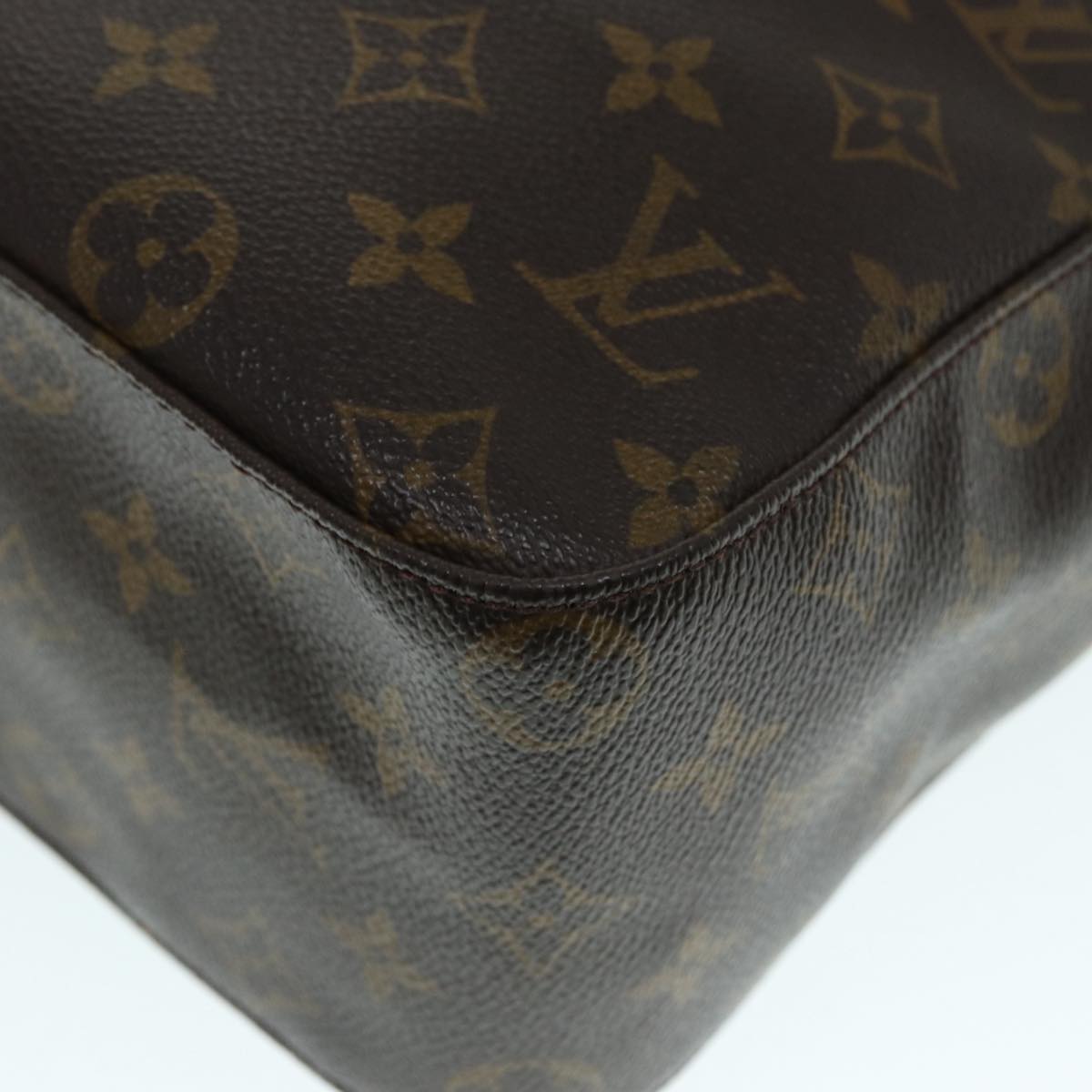 Louis Vuitton Looping Gm Brown Canvas Shoulder Bag