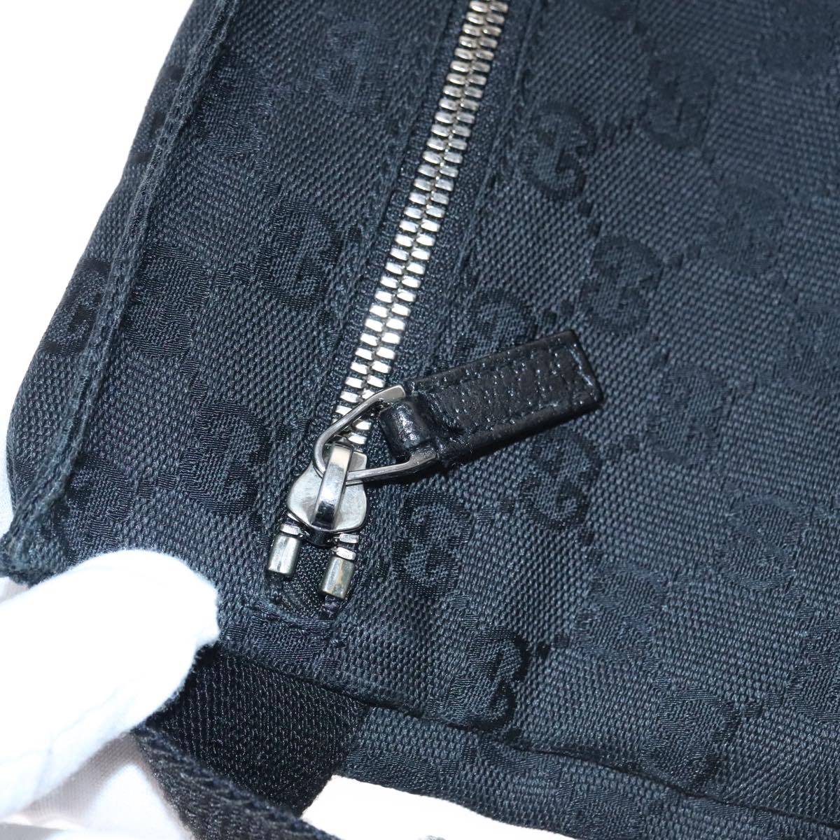 Gucci Black Canvas Shoulder Bag