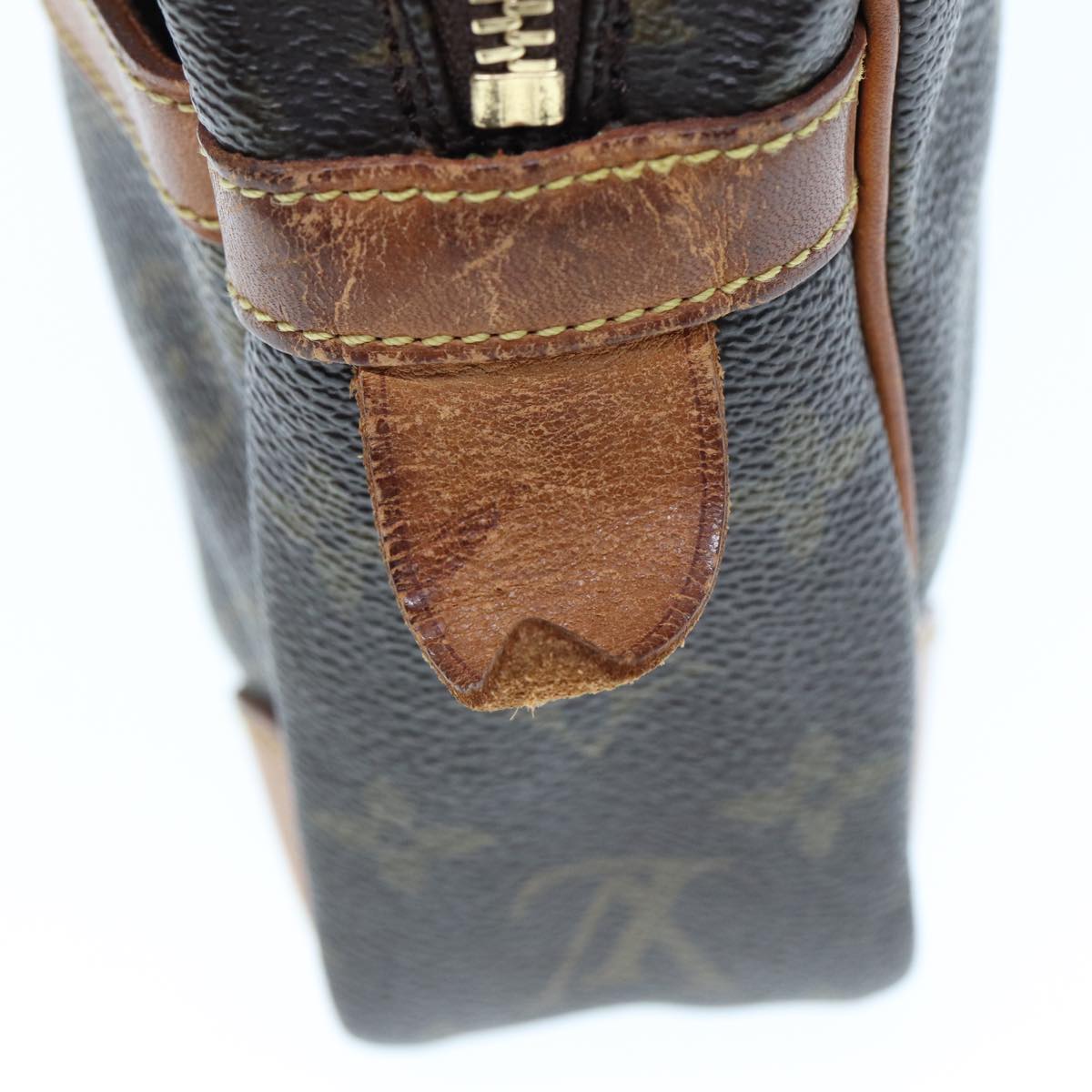 Louis Vuitton Compiegne 28 Brown Canvas Clutch Bag