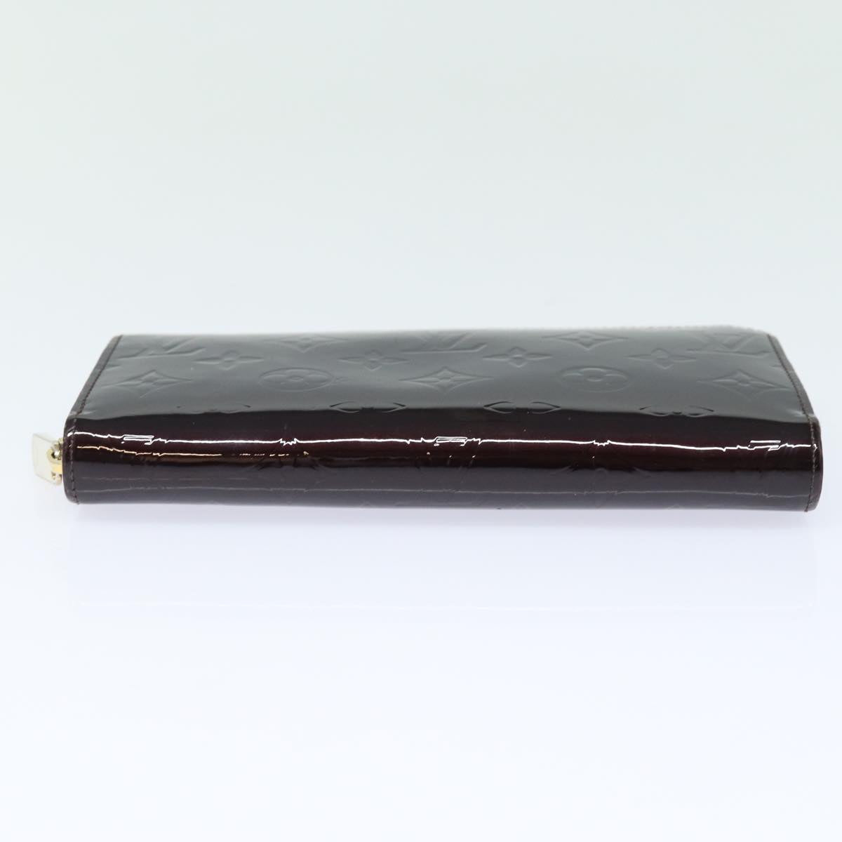 Louis Vuitton Zippy Wallet Brown Patent Leather Wallet