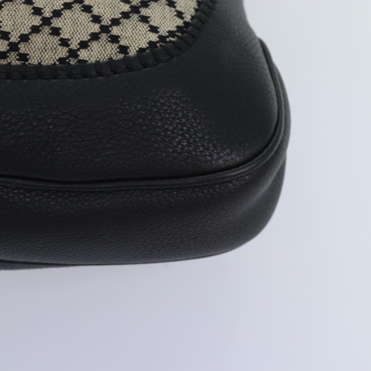 Gucci Jackie Black Canvas Shoulder Bag