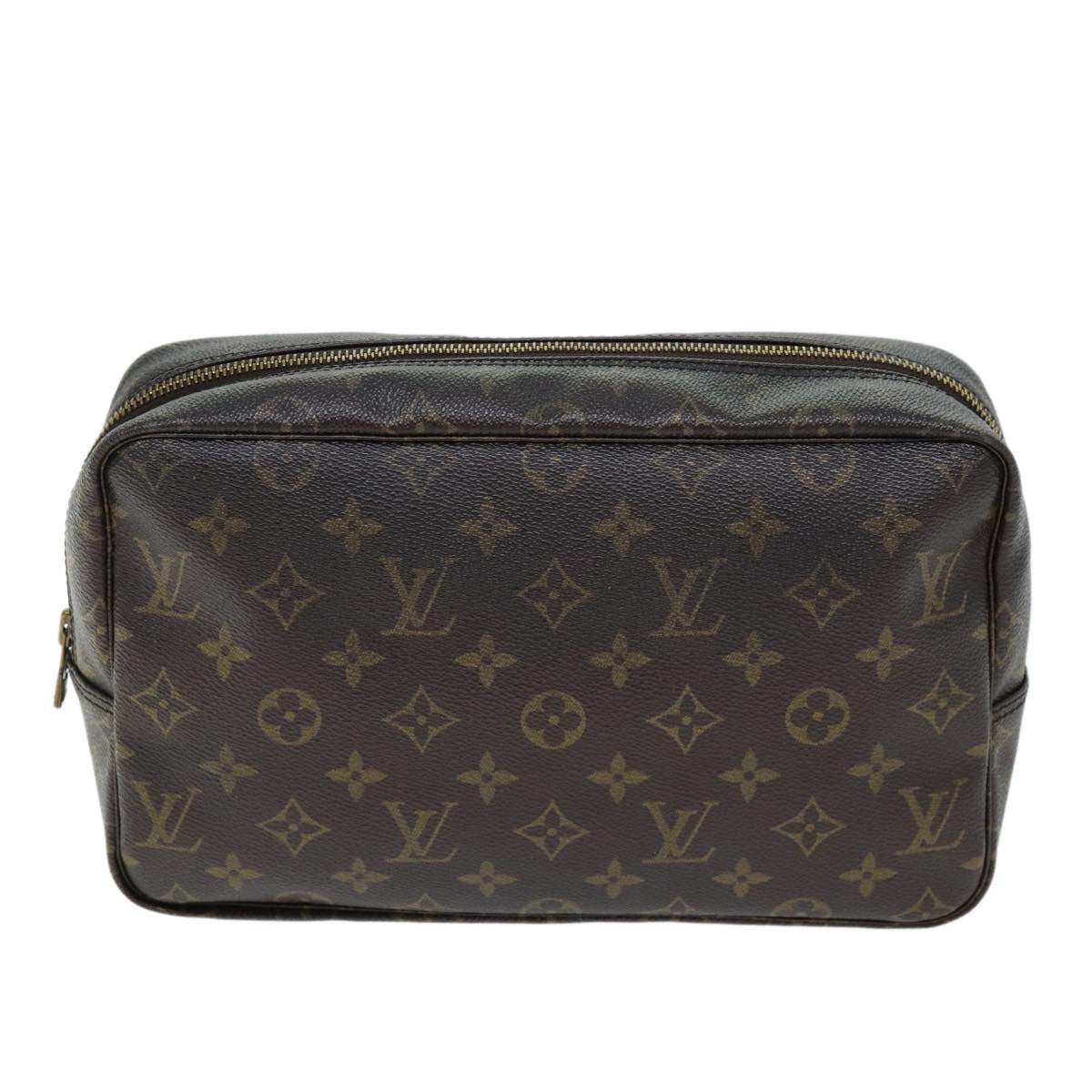 Louis Vuitton Trousse De Toilette Brown Canvas Clutch Bag