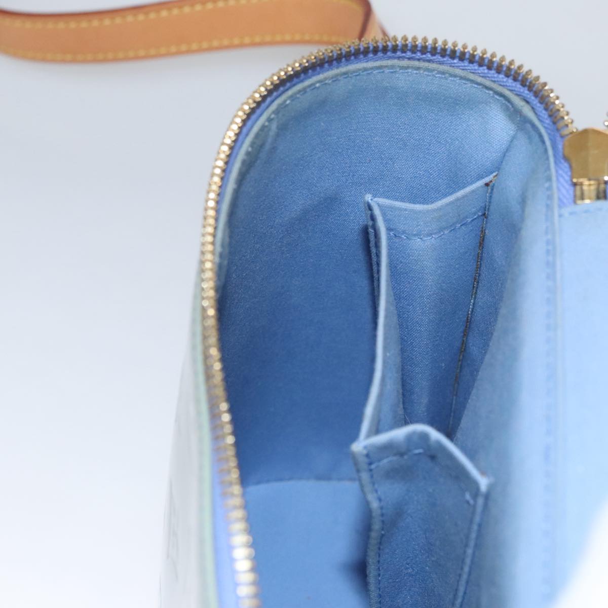 Louis Vuitton Sullivan Grey Patent Leather Shoulder Bag