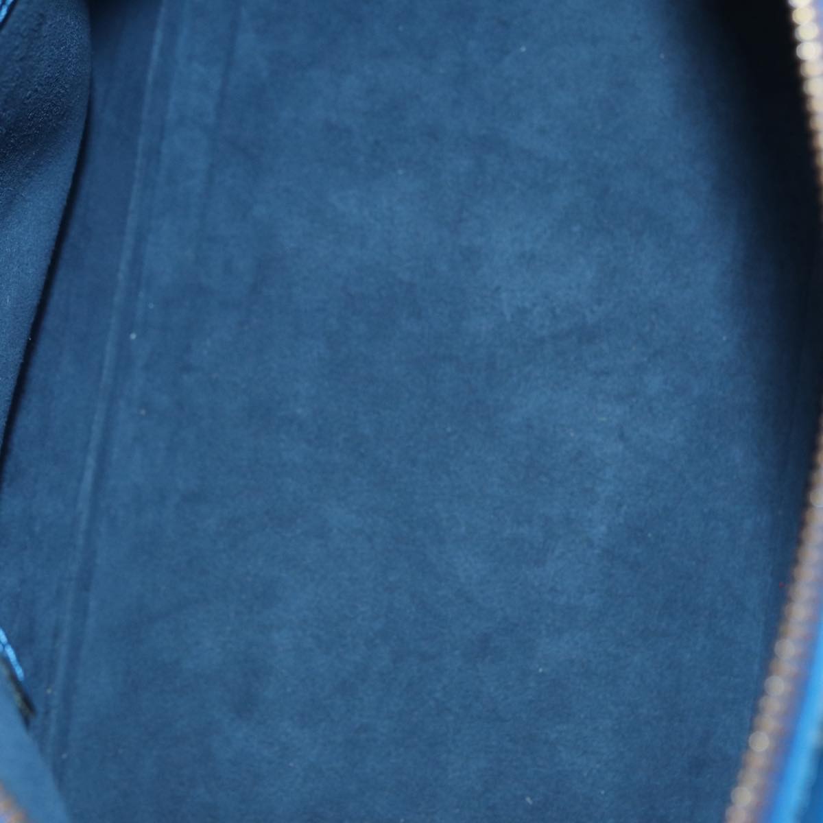 Louis Vuitton Alma Blue Leather Handbag