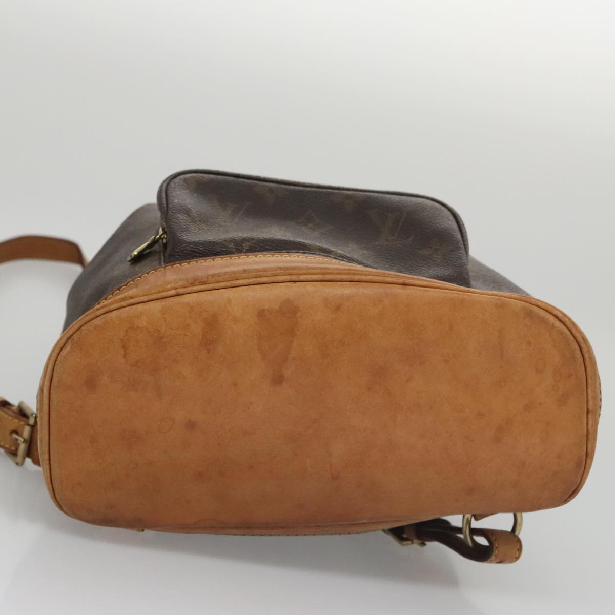 Louis Vuitton Montsouris Mm Brown Canvas Backpack Bag