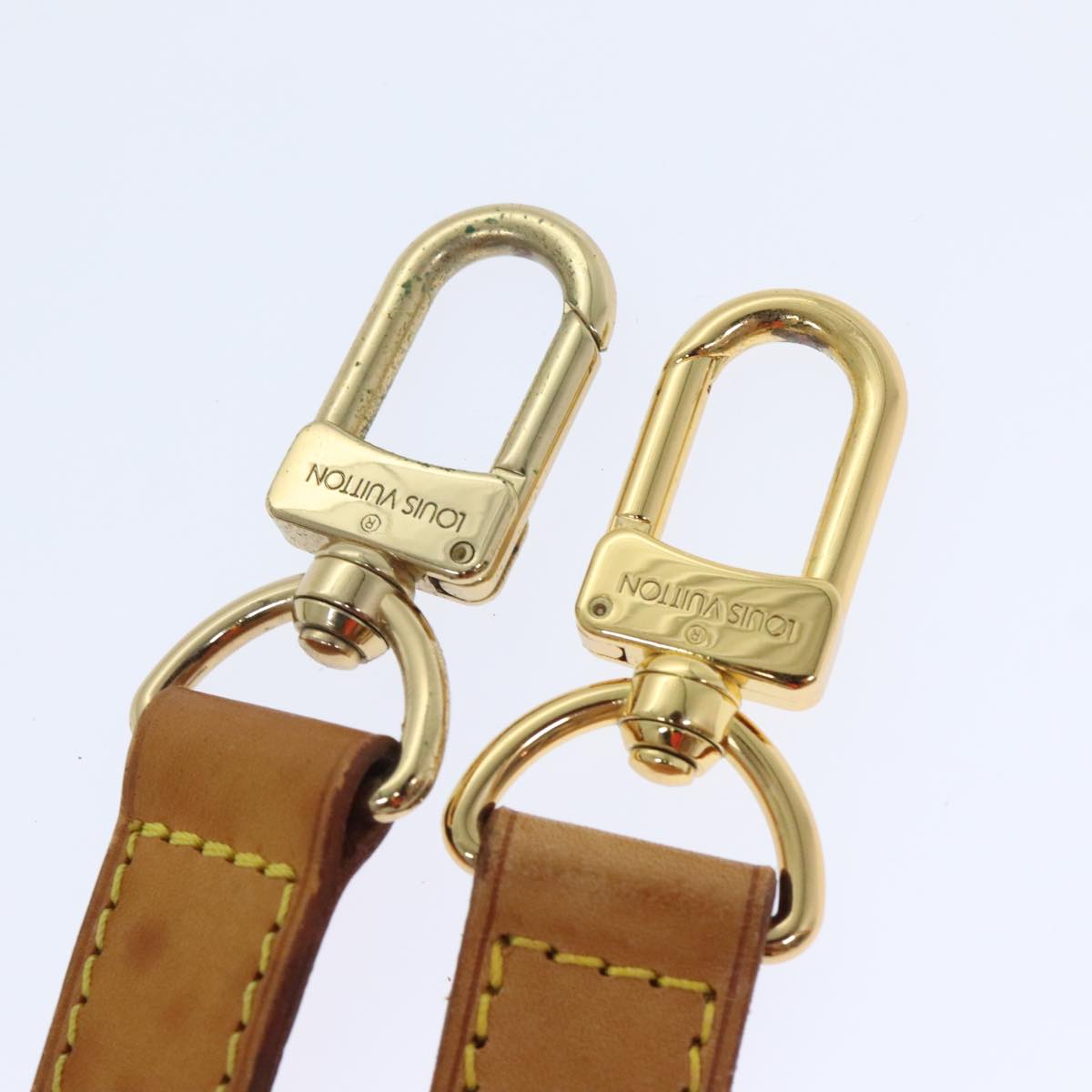 Louis Vuitton Bandoulière De Sac Beige Leather Bag Jewelry