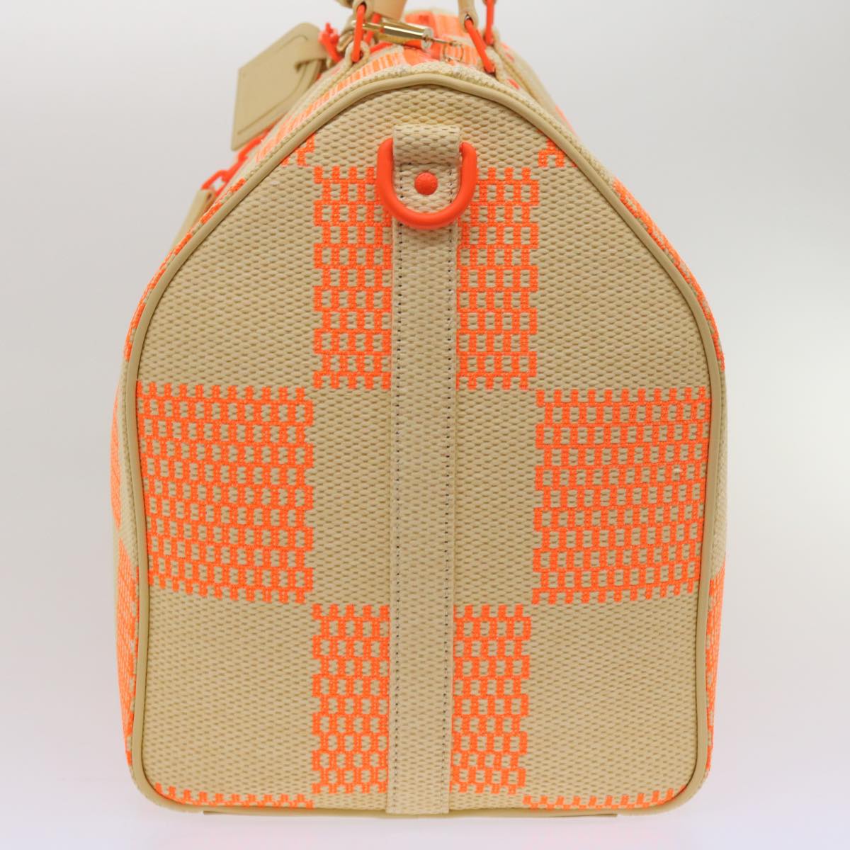 Louis Vuitton Keepall Bandouliere 50 Orange Canvas Travel Bag