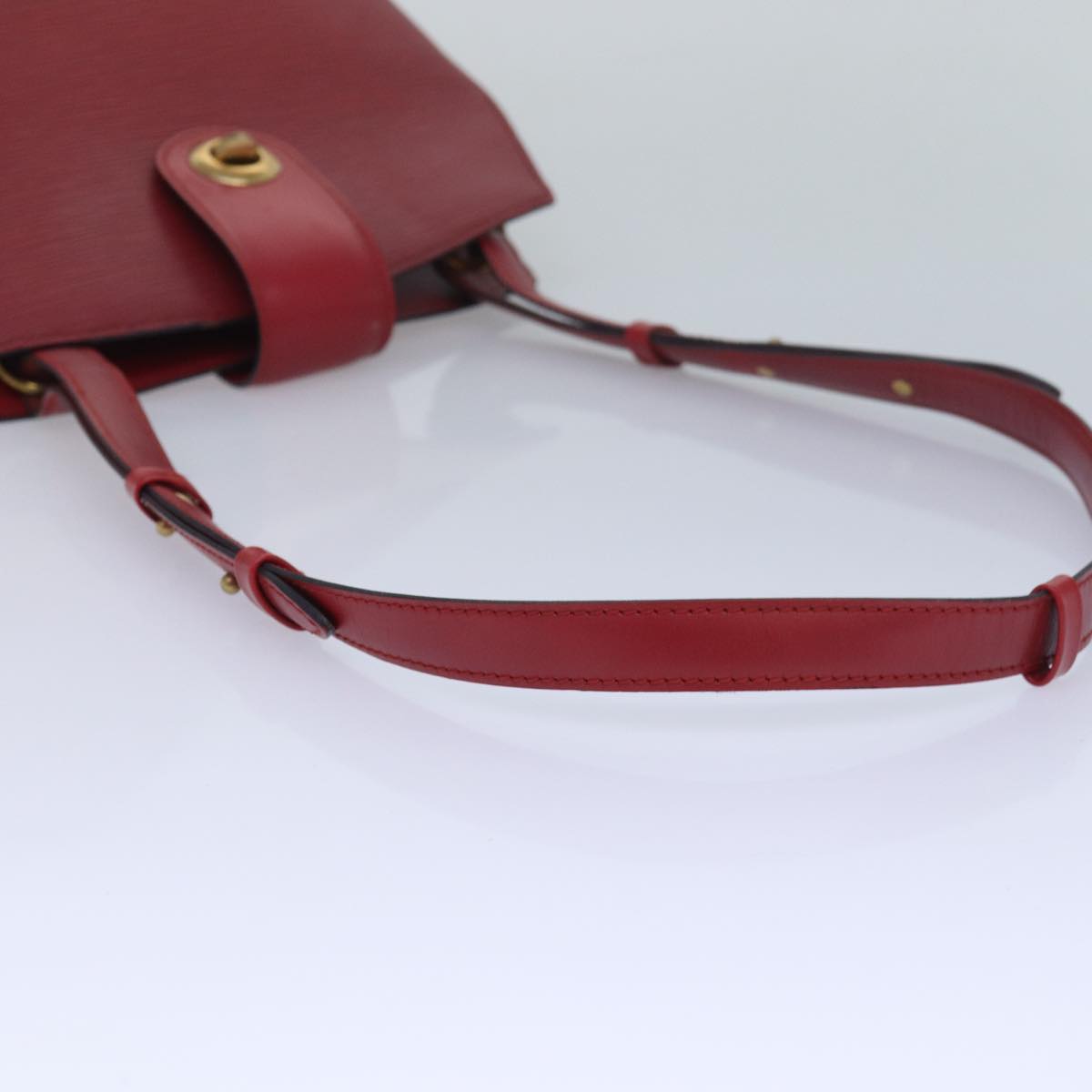 Louis Vuitton Cluny Red Leather Shoulder Bag