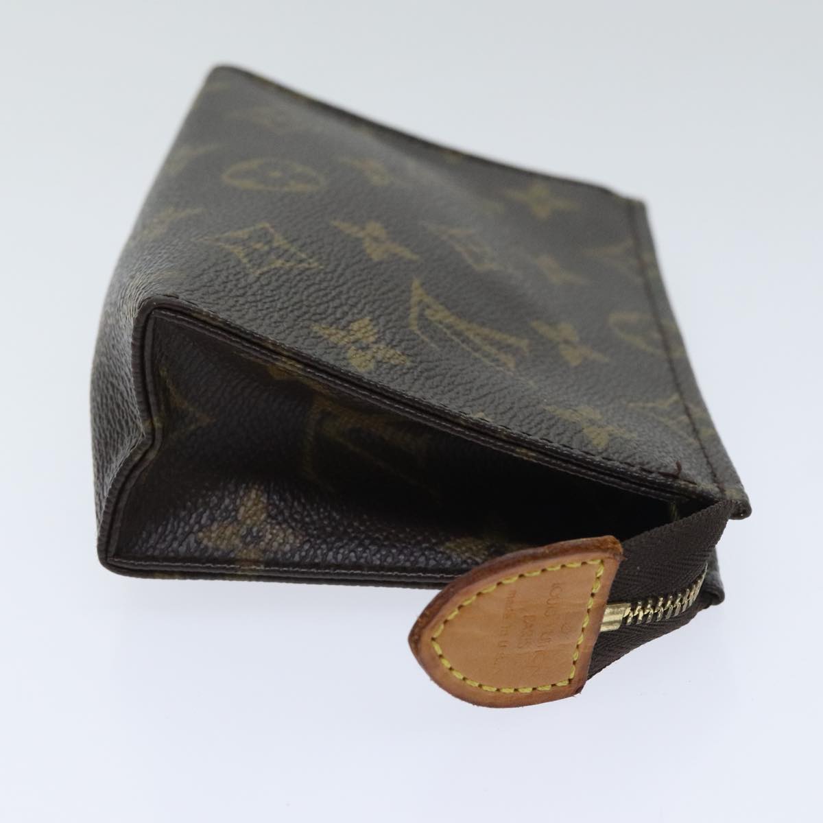 Louis Vuitton Poche Toilette 15 Brown Canvas Clutch Bag