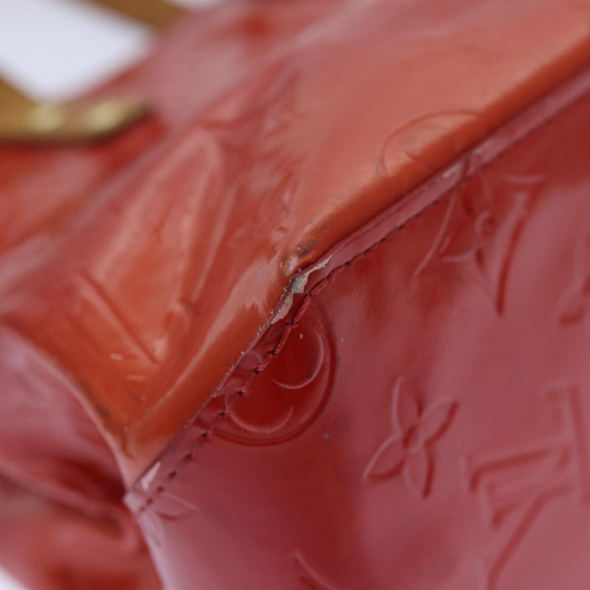 Louis Vuitton Reade Red Patent Leather Handbag