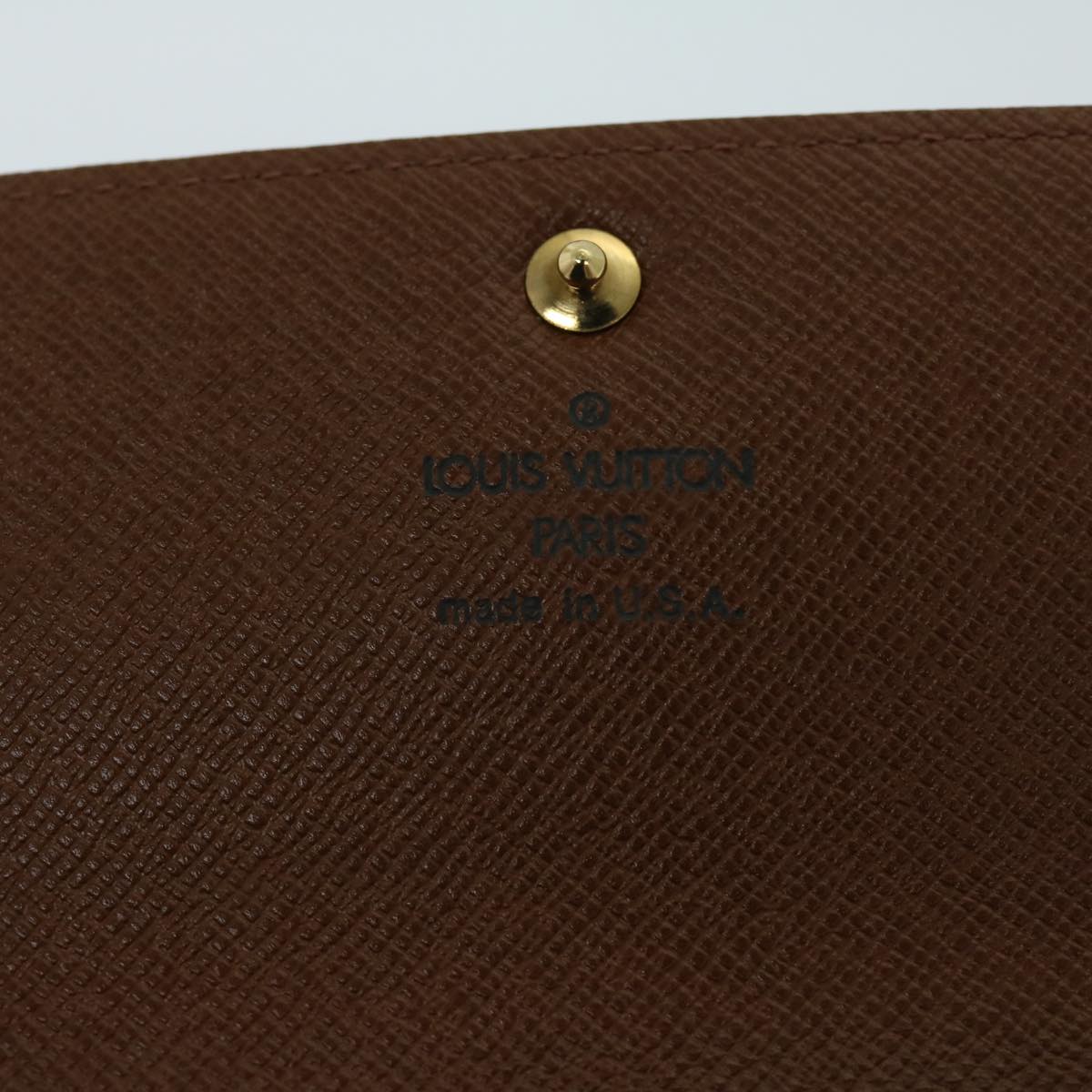 Louis Vuitton Portefeuille Sarah Brown Canvas Wallet