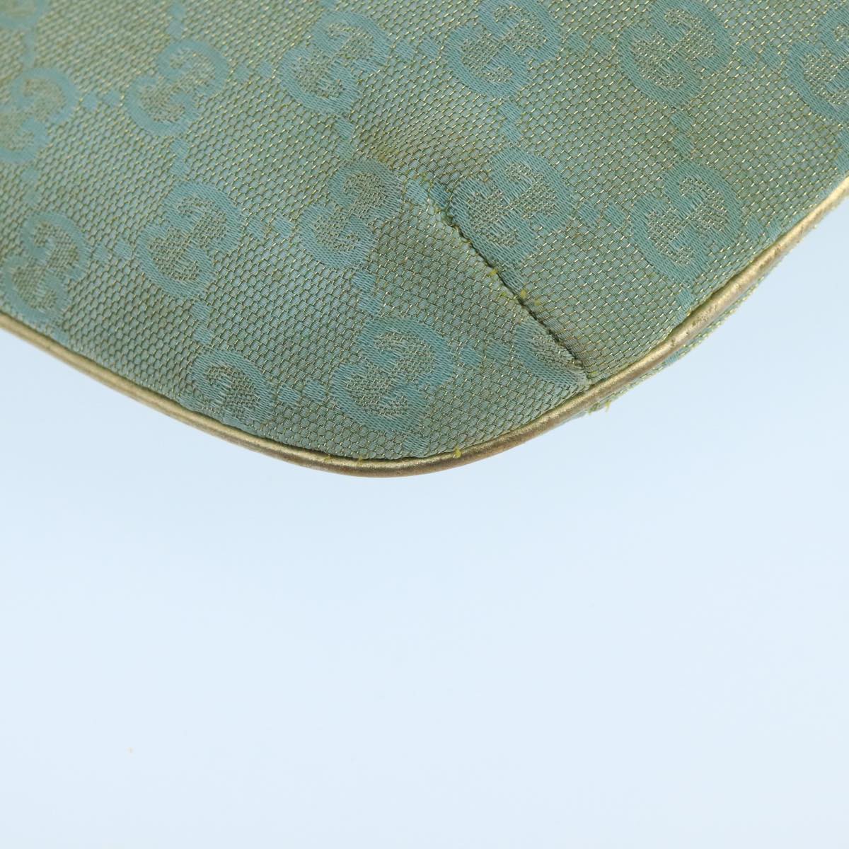 Gucci Gg Canvas Turquoise Canvas Shoulder Bag