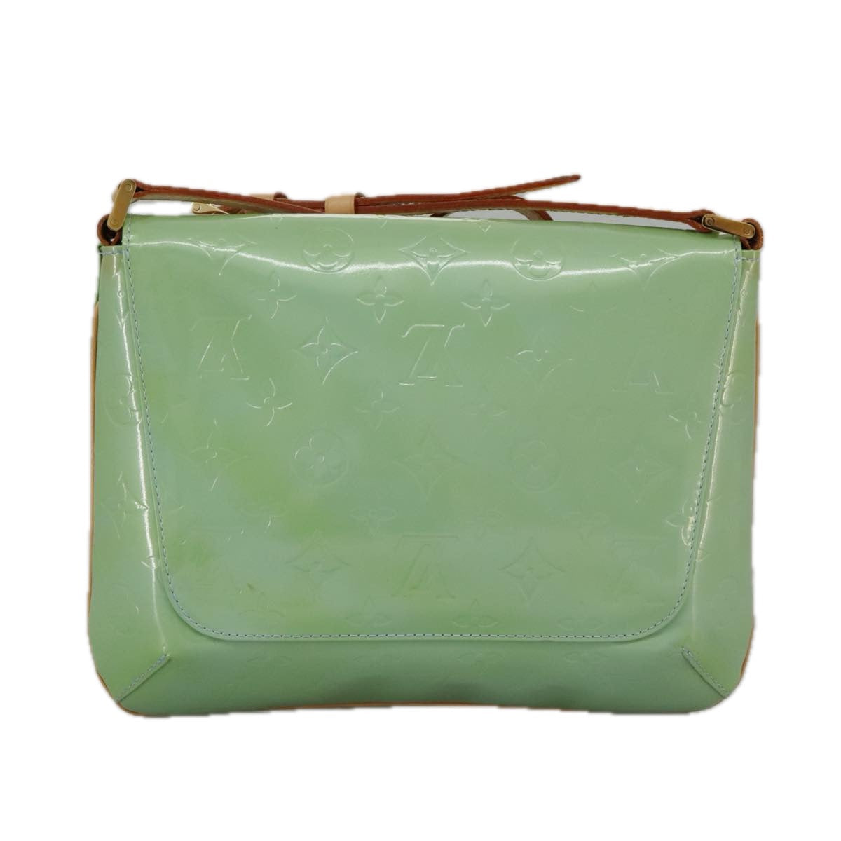 Louis Vuitton Thompson Street Green Patent Leather Shoulder Bag