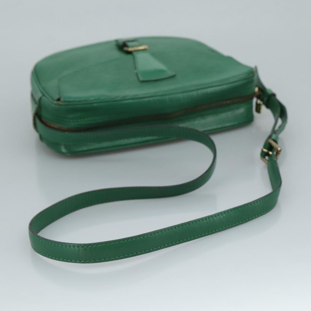 Louis Vuitton Jeune Fille Green Leather Shoulder Bag