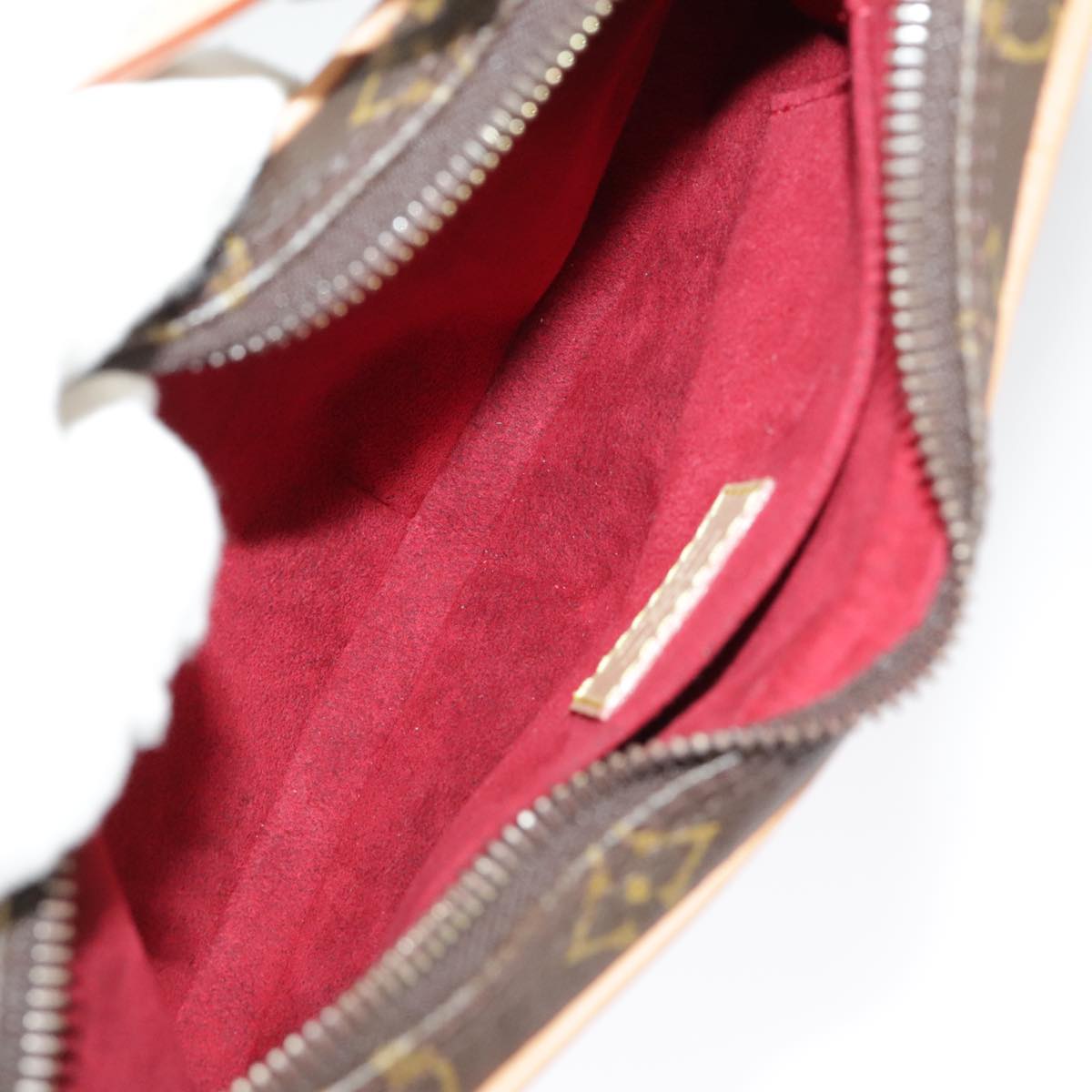 Louis Vuitton Croissant Brown Canvas Shoulder Bag