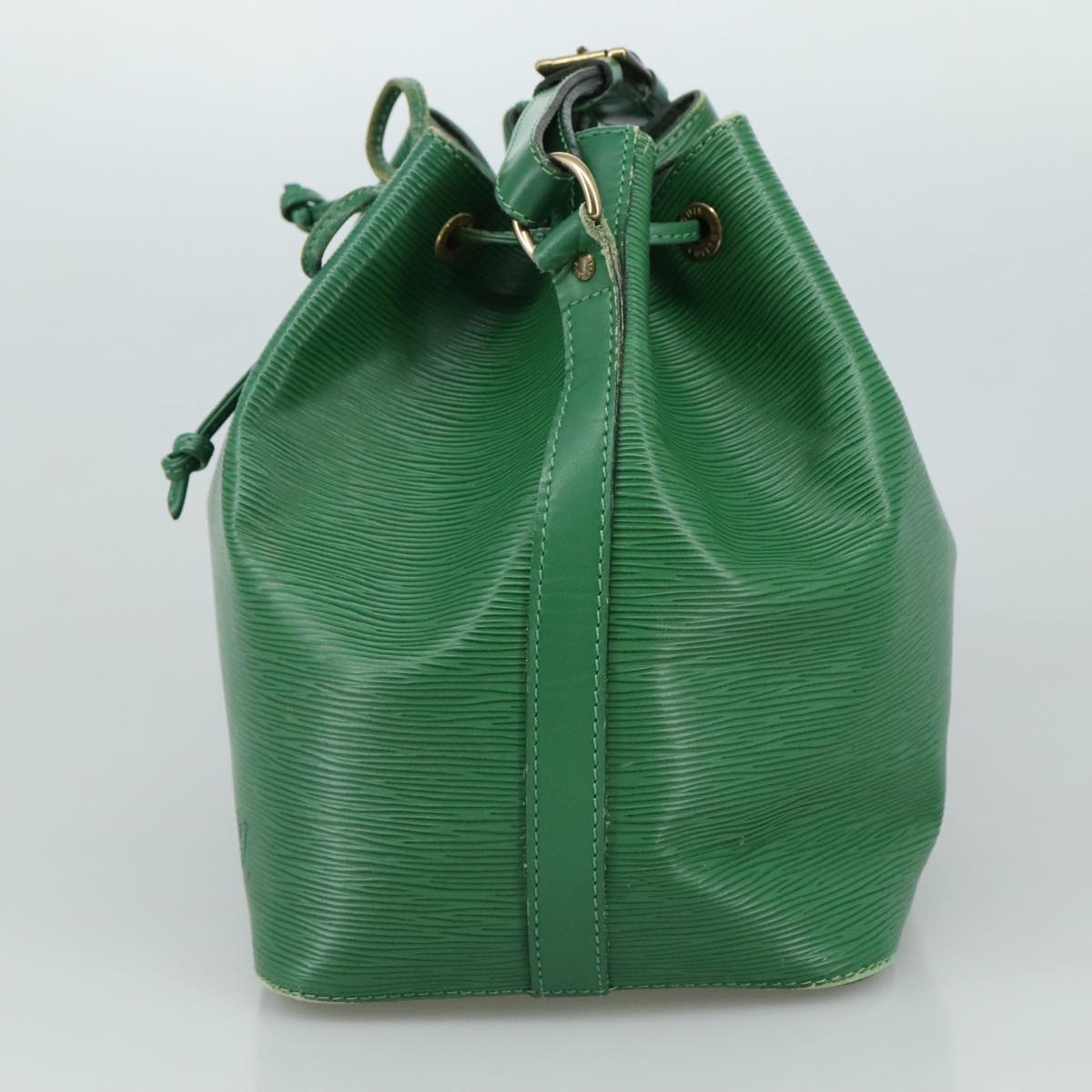 Louis Vuitton Petit Noé Green Leather Shoulder Bag