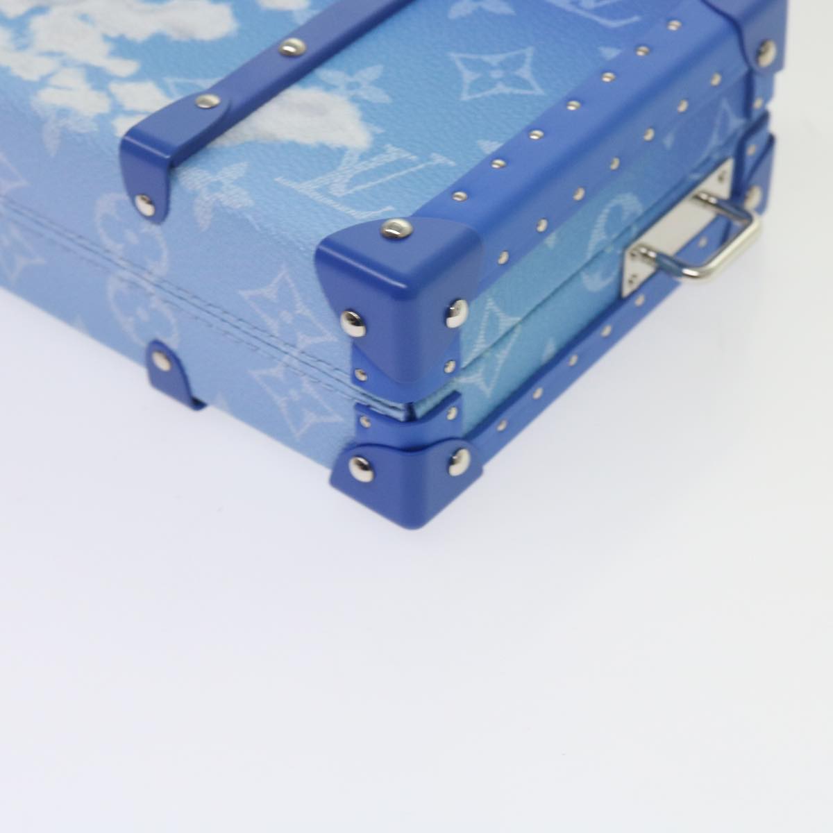 Louis Vuitton Blue Leather Clutch Bag