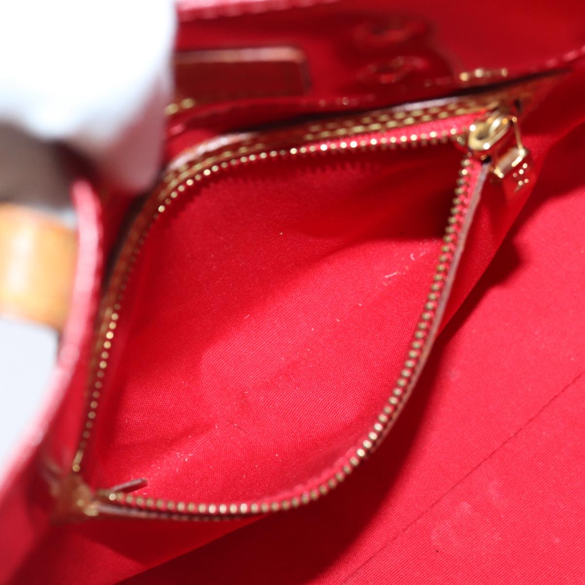 Louis Vuitton Reade Red Patent Leather Handbag