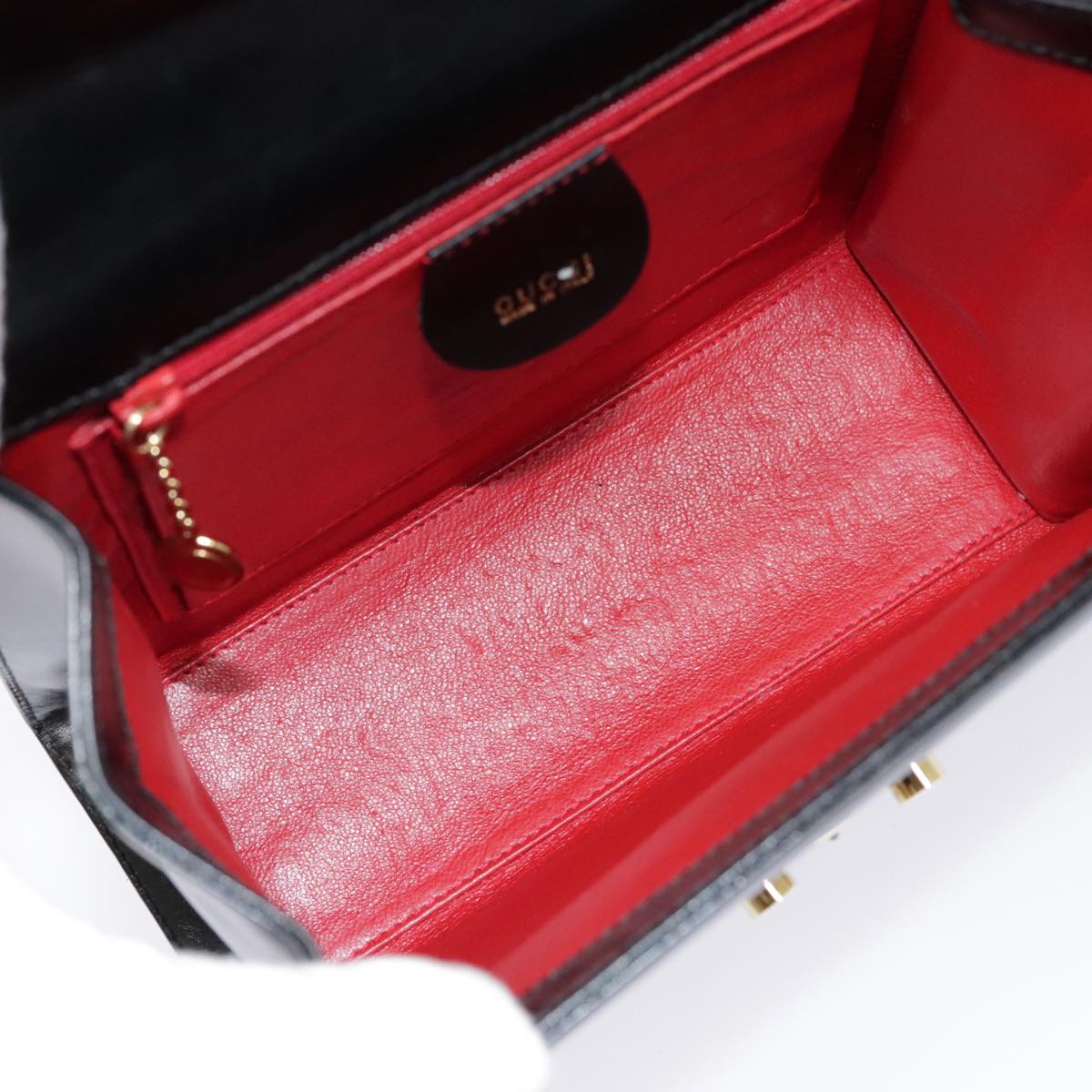 Gucci Lady Lock Black Leather Handbag