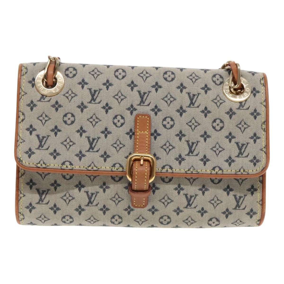 Louis Vuitton Camille Blue Canvas Shoulder Bag
