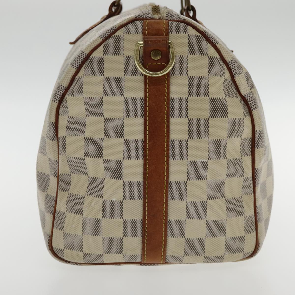Louis Vuitton Speedy 30 White Canvas Handbag