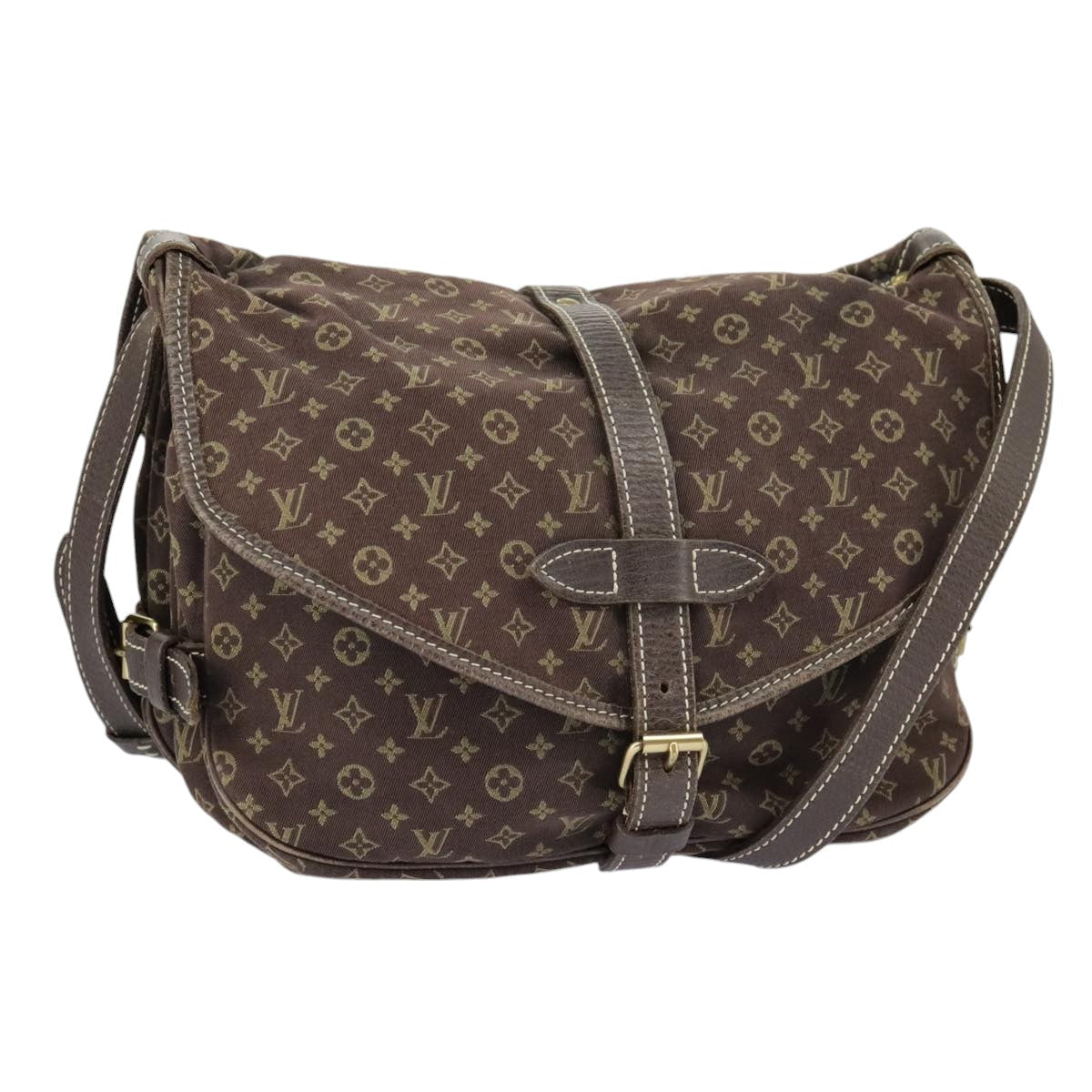 Louis Vuitton Saumur 30 Brown Canvas Shoulder Bag
