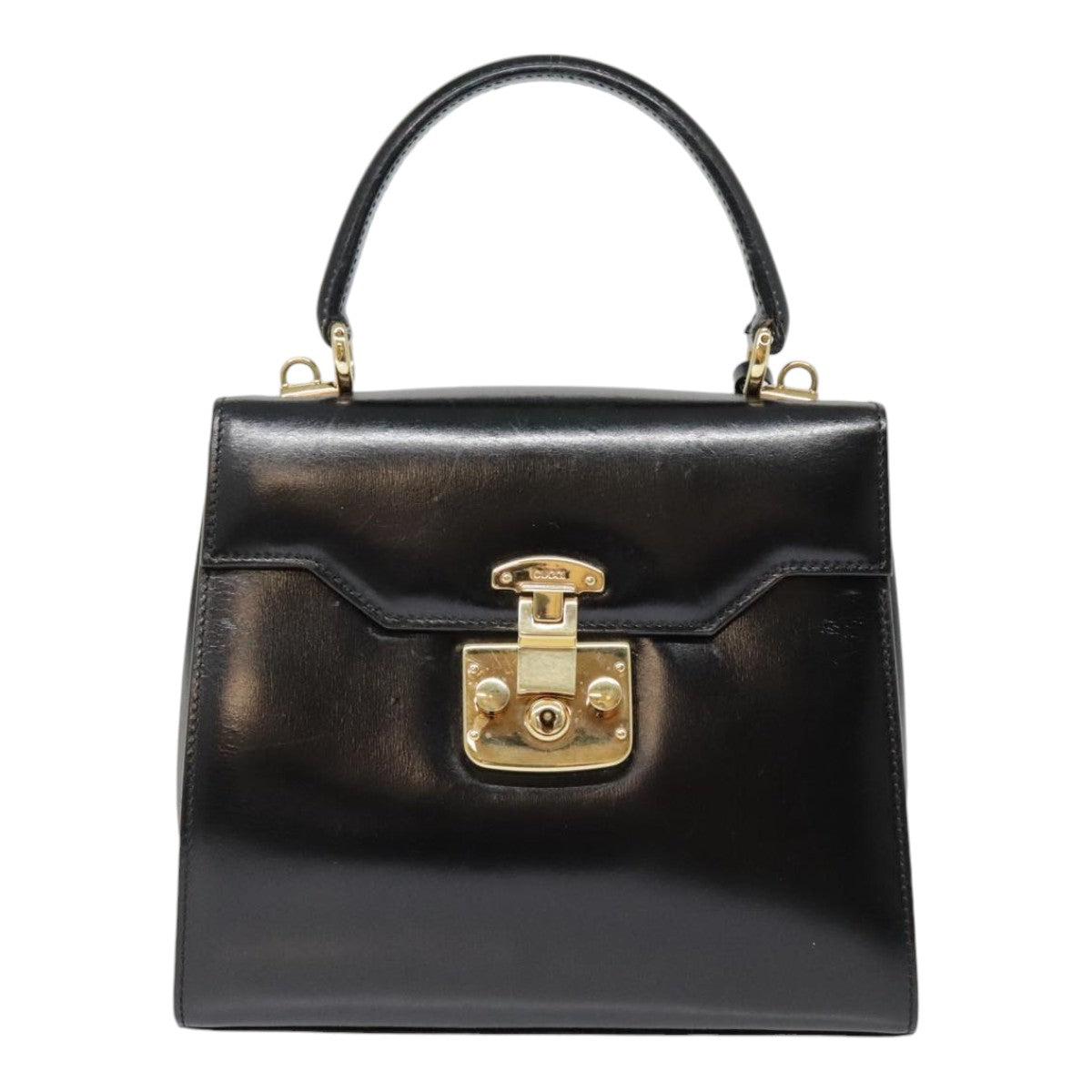 Gucci Lady Lock Black Leather Handbag ()