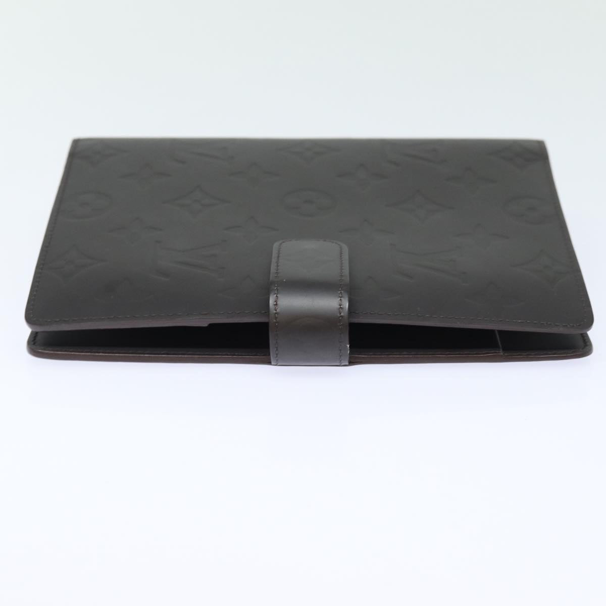 Louis Vuitton Agenda Mm Brown Leather Wallet