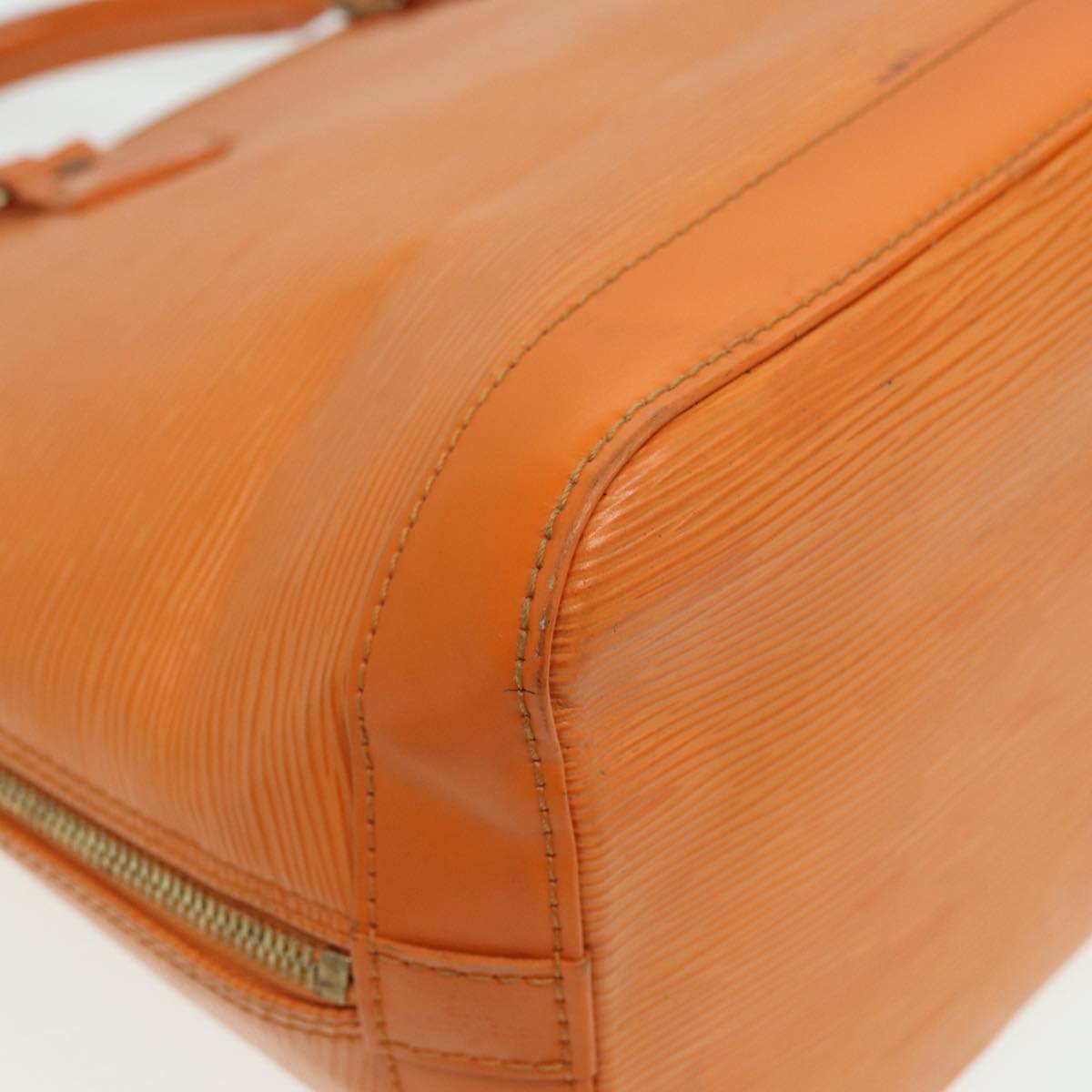 Louis Vuitton Alma Orange Leather Handbag