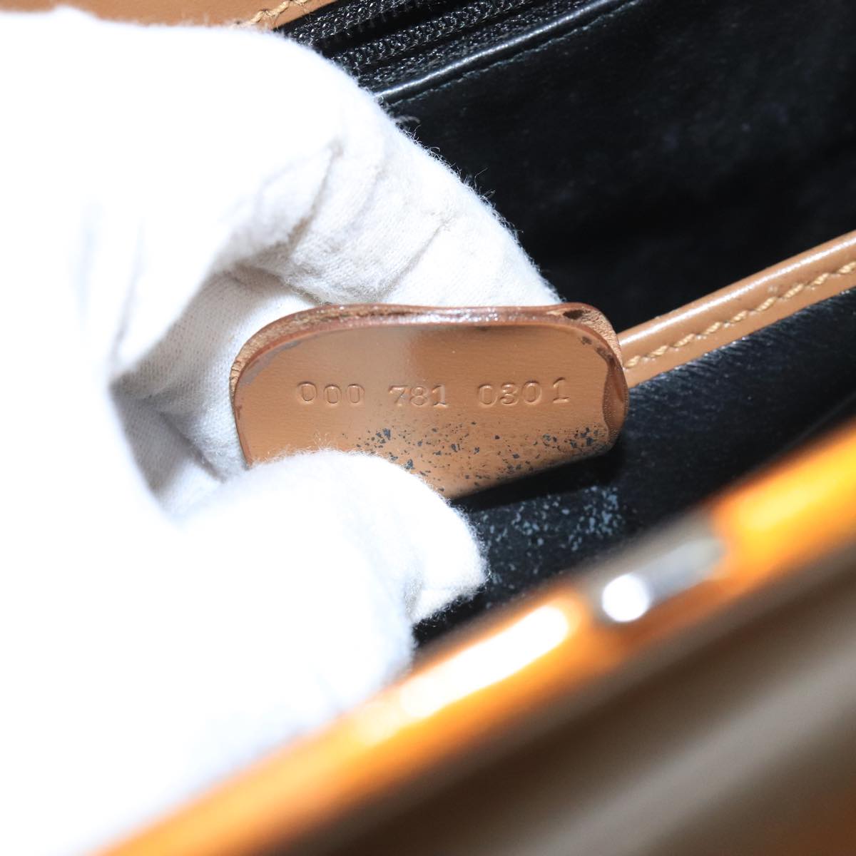 Gucci Jackie Brown Patent Leather Shoulder Bag