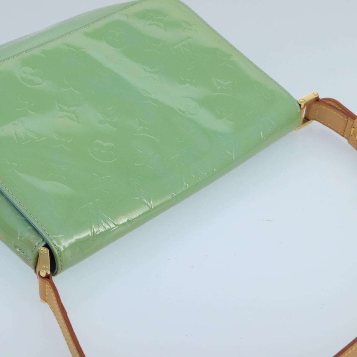 Louis Vuitton Thompson Green Patent Leather Shoulder Bag
