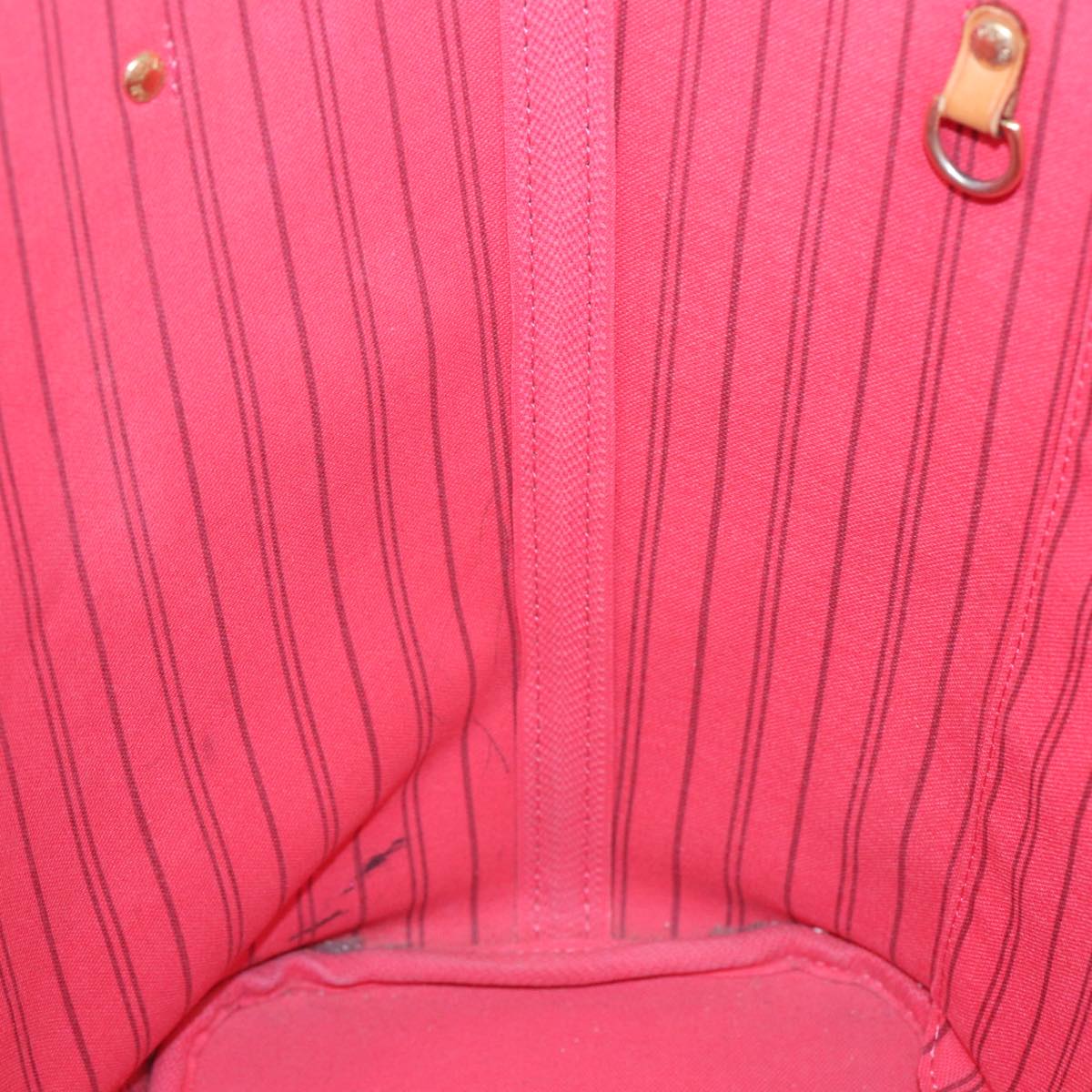 Louis Vuitton Neverfull Mm Brown Canvas Tote Bag