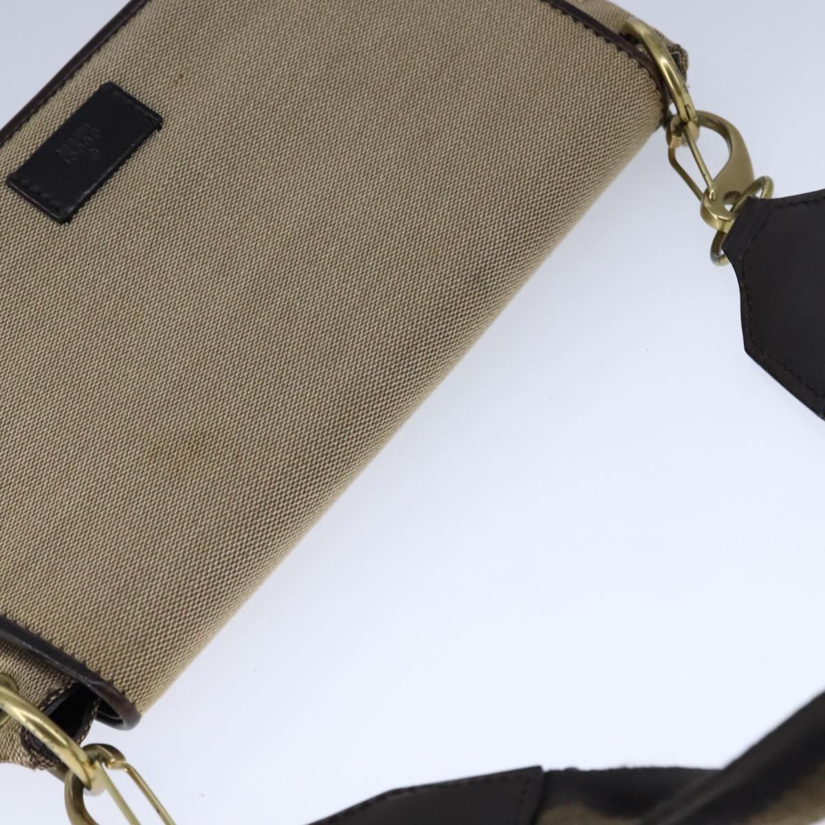 Gucci Beige Canvas Shoulder Bag