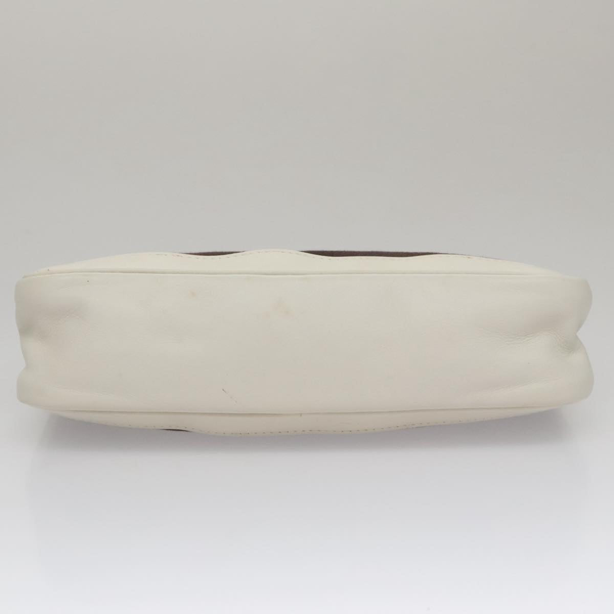 Gucci White Leather Clutch Bag