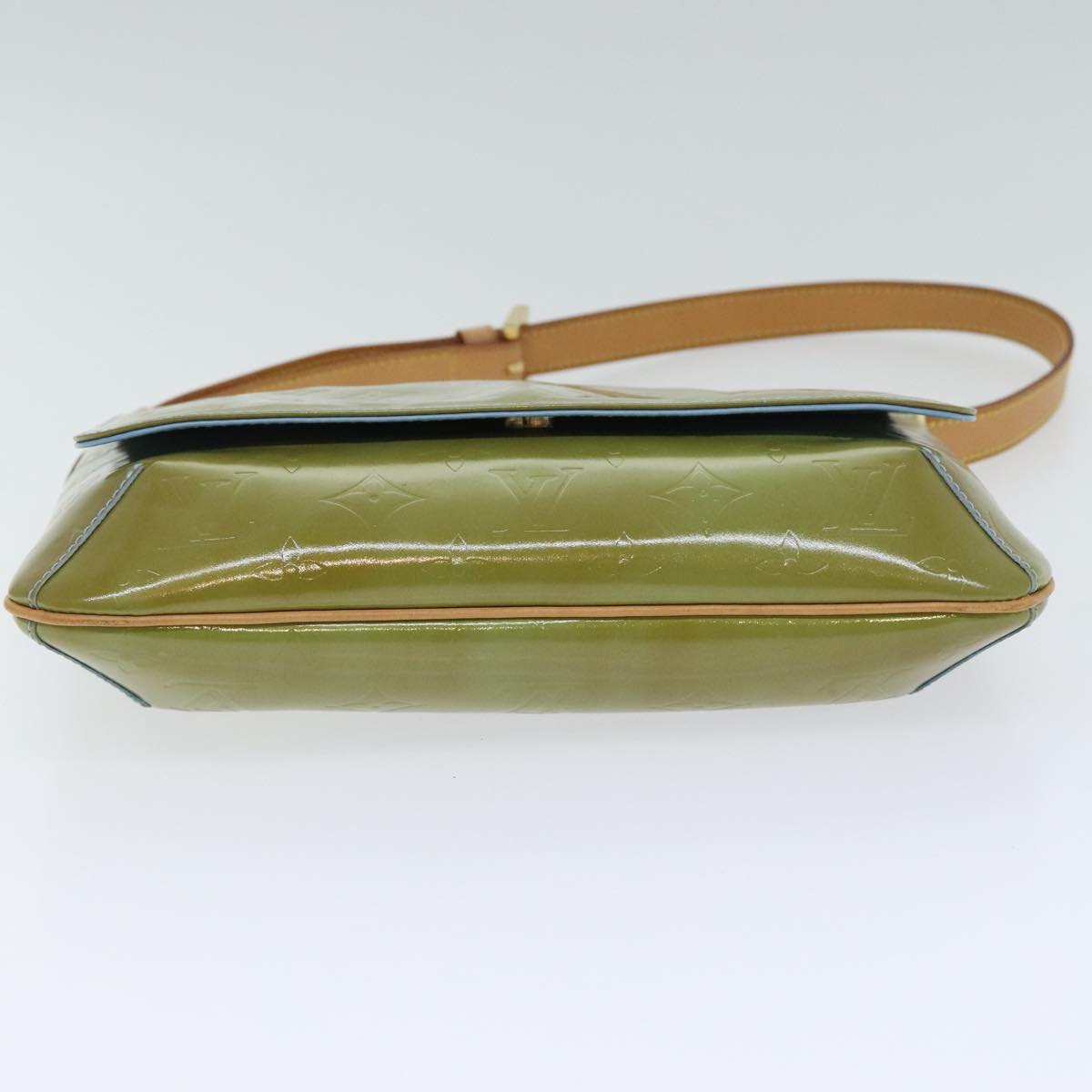 Louis Vuitton Thompson Street Green Patent Leather Shoulder Bag