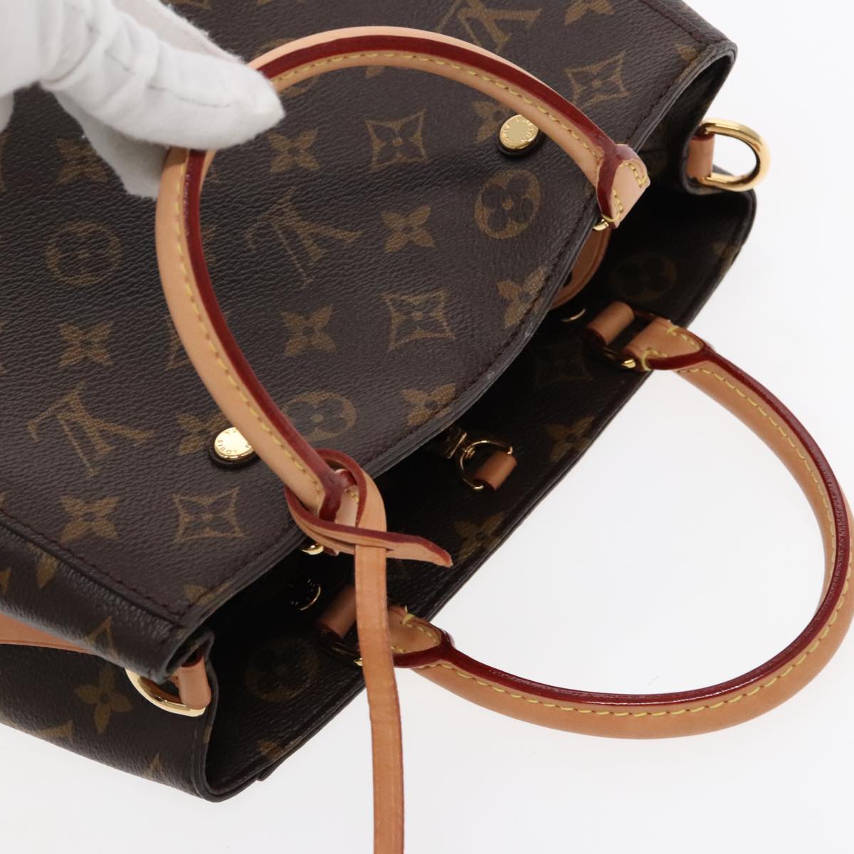 Louis Vuitton Montaigne Brown Canvas Handbag