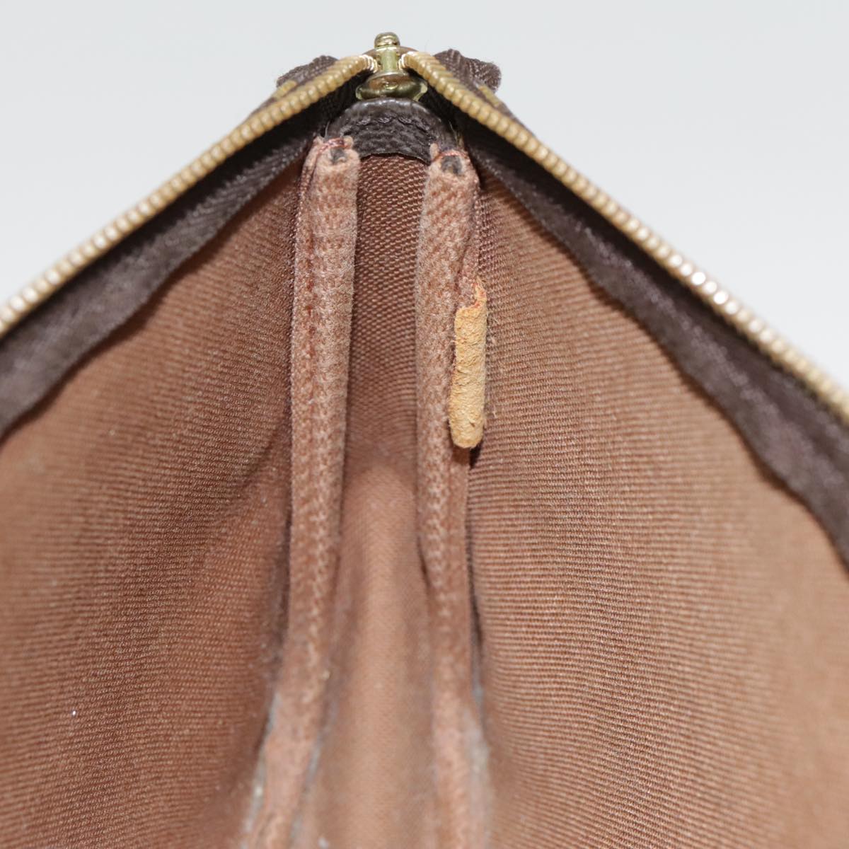 Louis Vuitton Pochette Accessoire Brown Canvas Clutch Bag