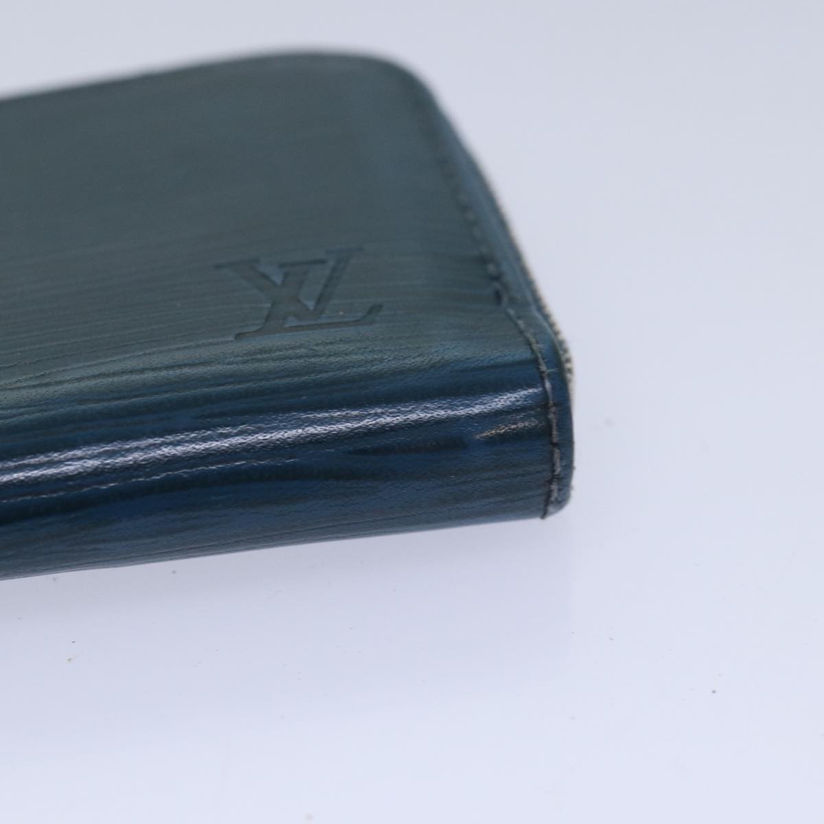 Louis Vuitton Porte-Monnaie Blue Leather Wallet