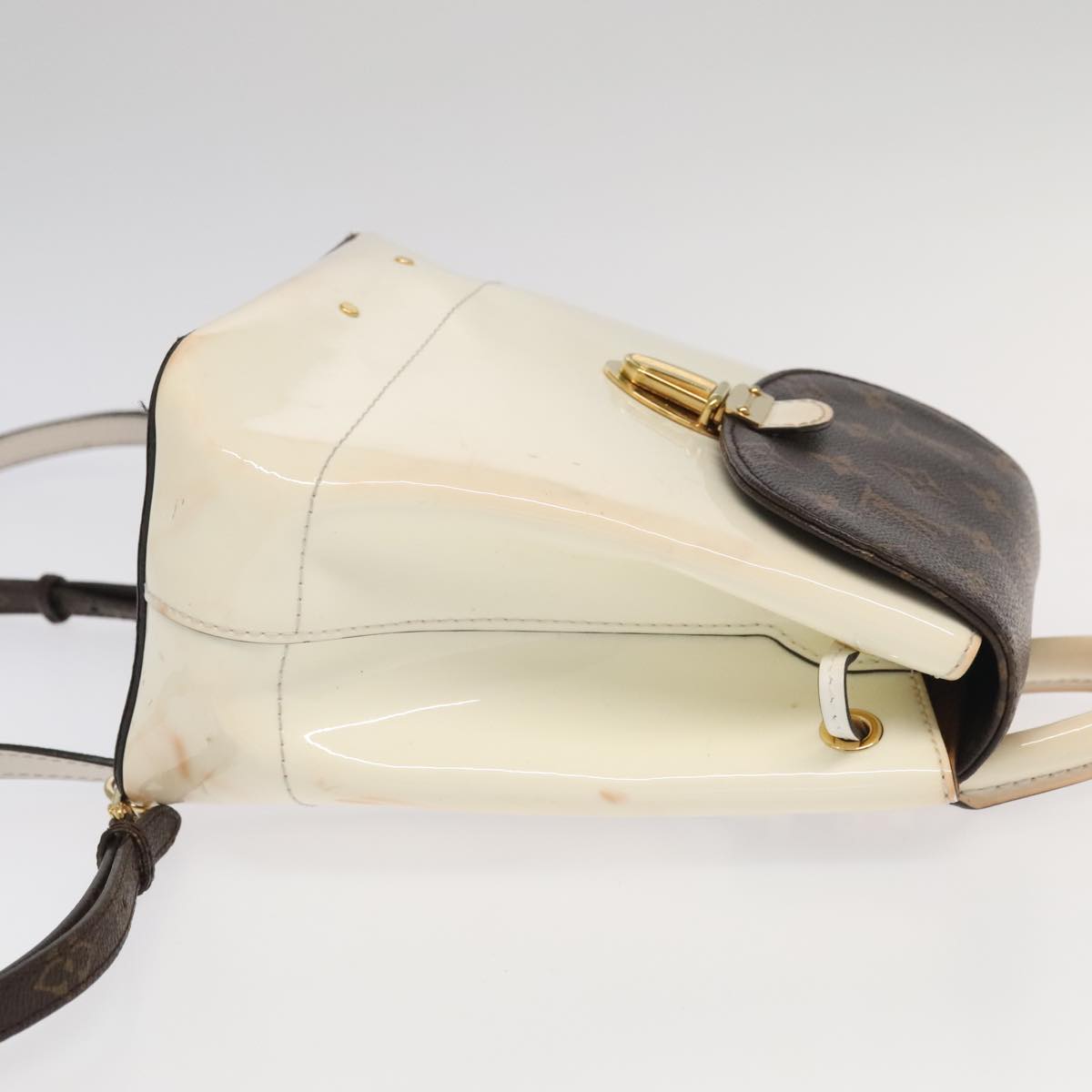 Louis Vuitton Hot Springs White Leather Backpack Bag